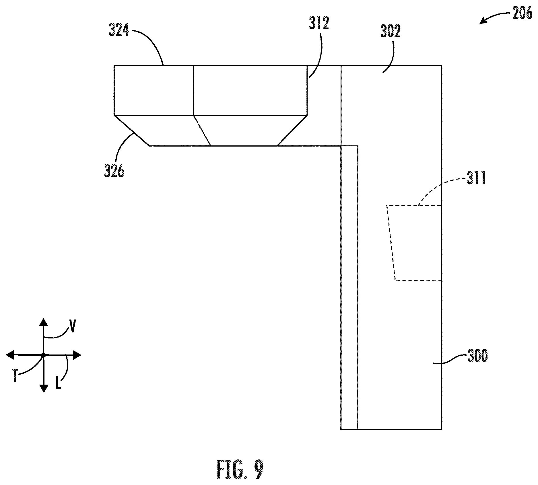Patent US12616355 Figure 9 – Angled leading side for a trigger head of a slide assembly