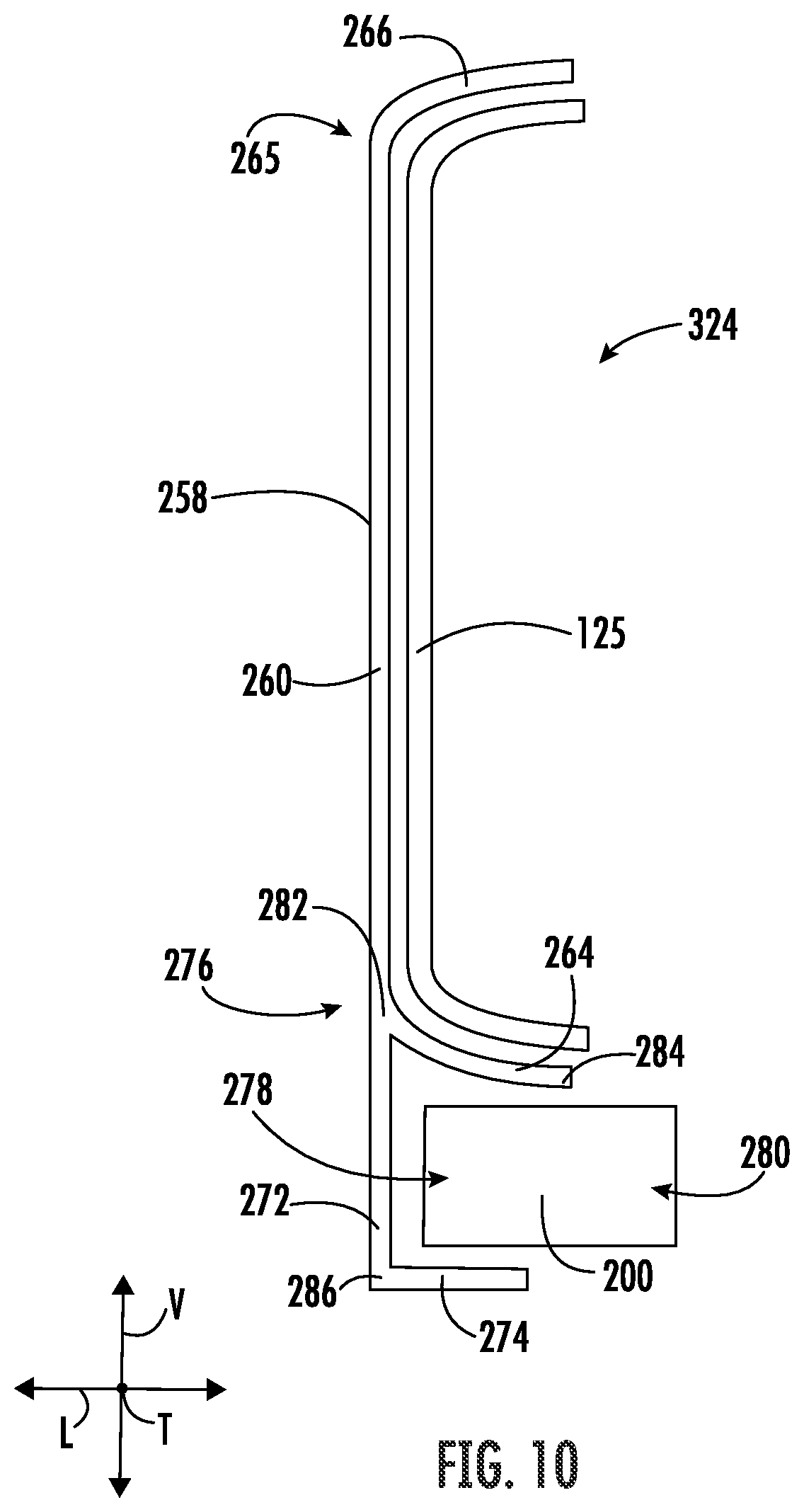 Patent US12616355 Figure 10 – Angled leading side for a trigger head of a slide assembly