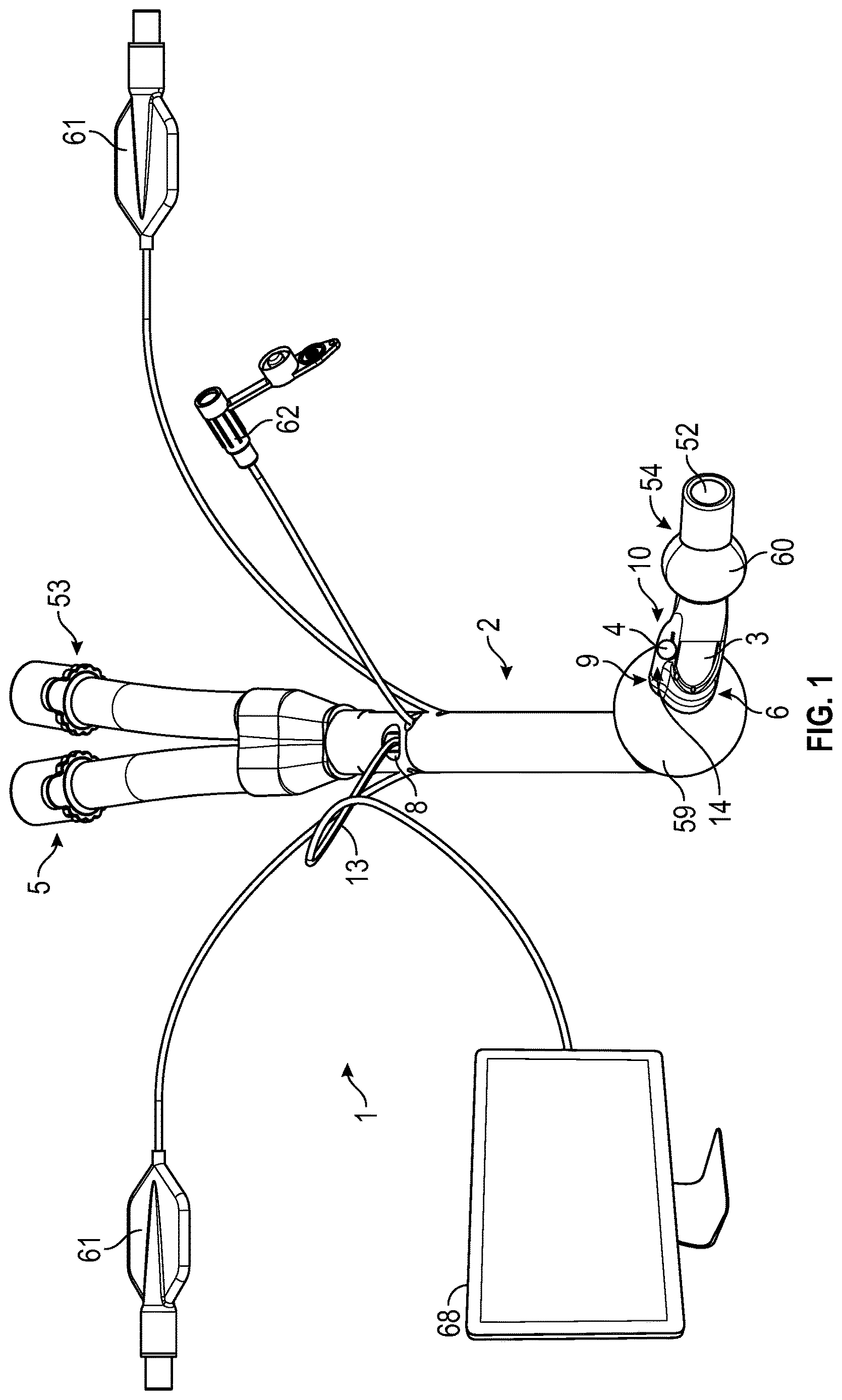 Patent US12616361 Figure 1 – Medical device including a tube
