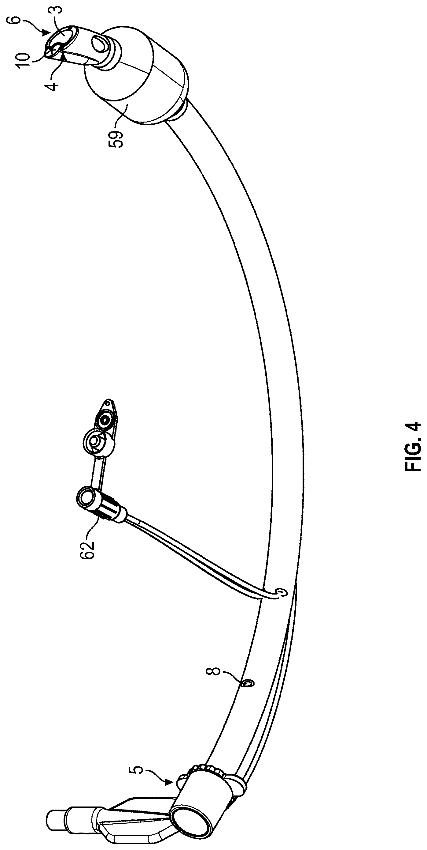 Patent US12616361 Figure 4 – Medical device including a tube
