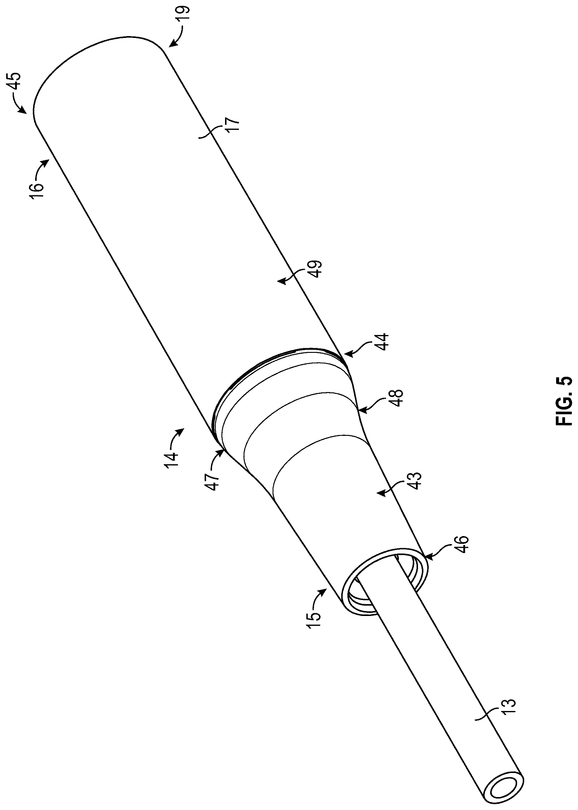 Patent US12616361 Figure 5 – Medical device including a tube