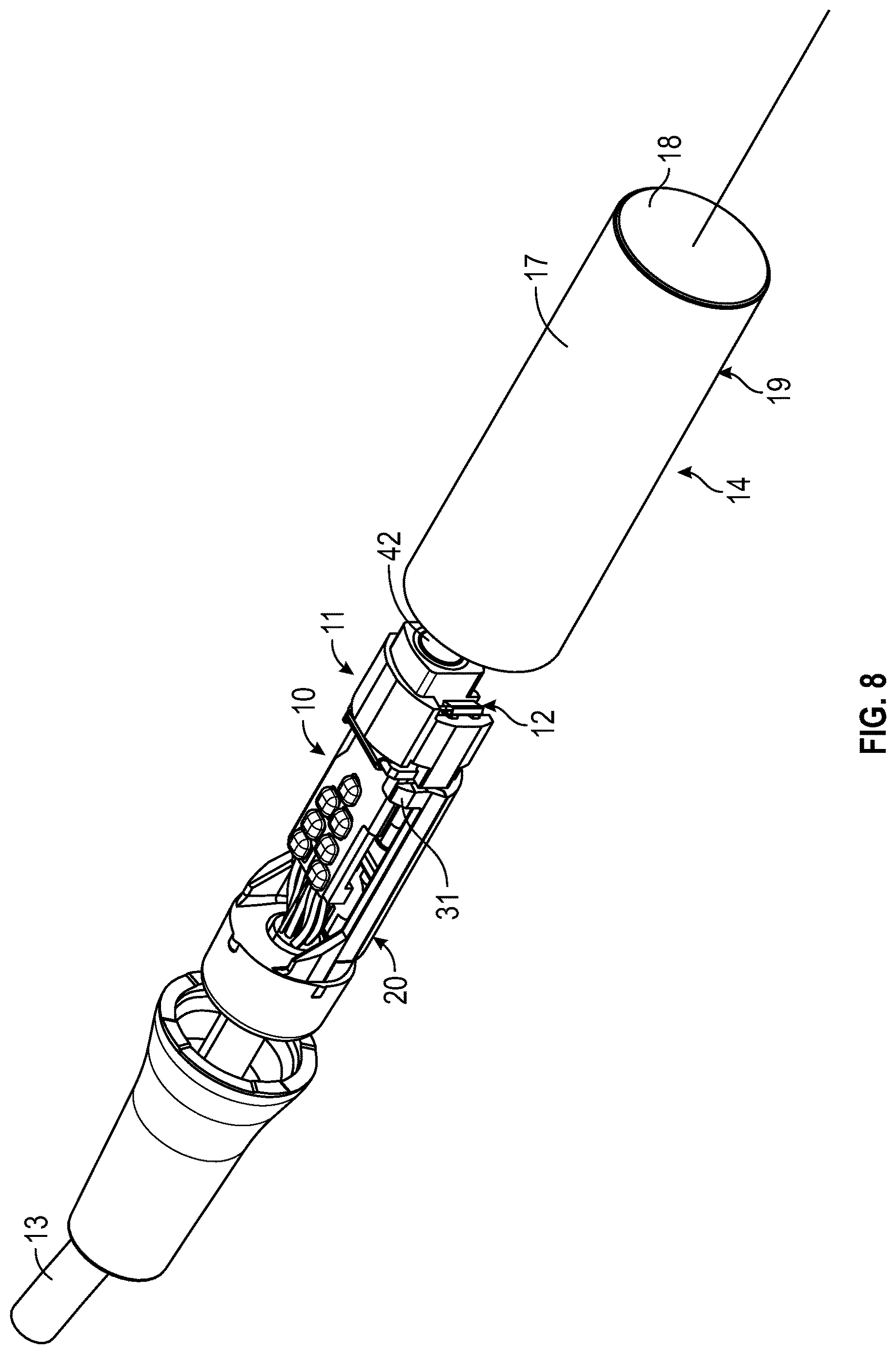 Patent US12616361 Figure 8 – Medical device including a tube