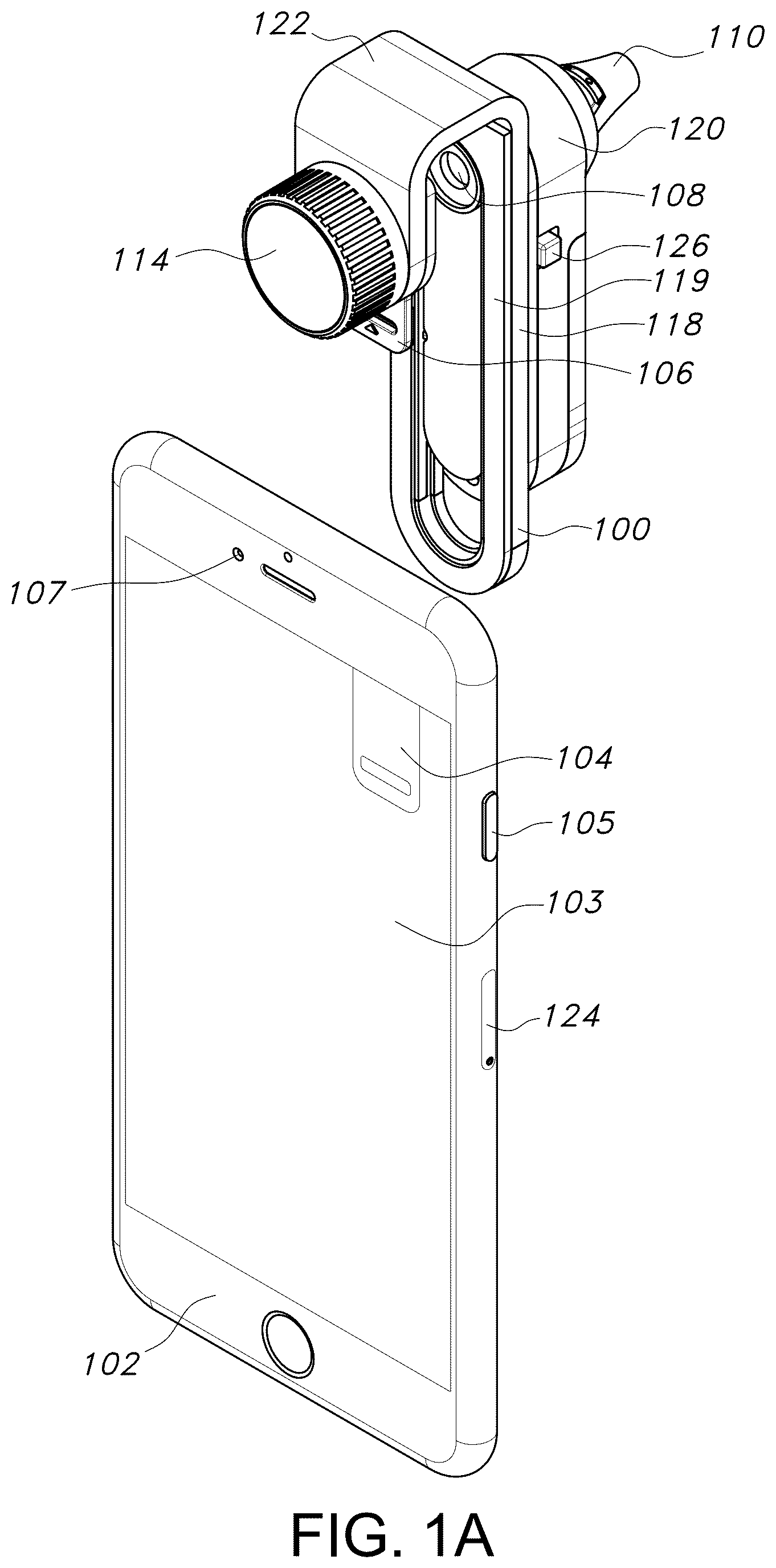 Patent US12616363 Figure 1 – Systems, methods, and apparatus for tele-otoscopy