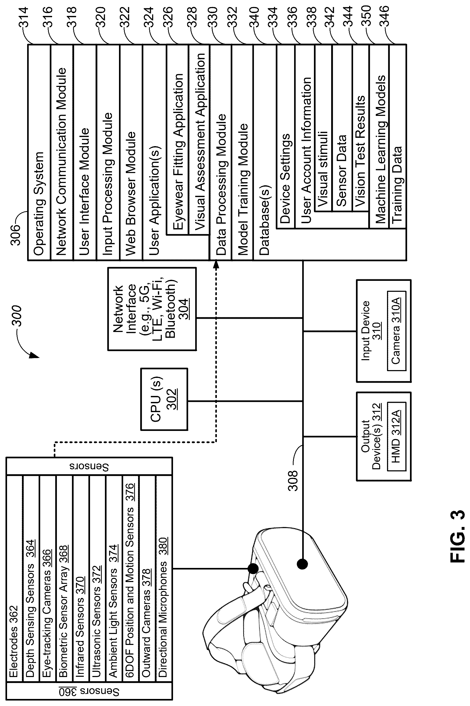 Patent US12616365 Figure 3 – Methods and systems for implementing virtual vision test for night vision and glare sensitivity
