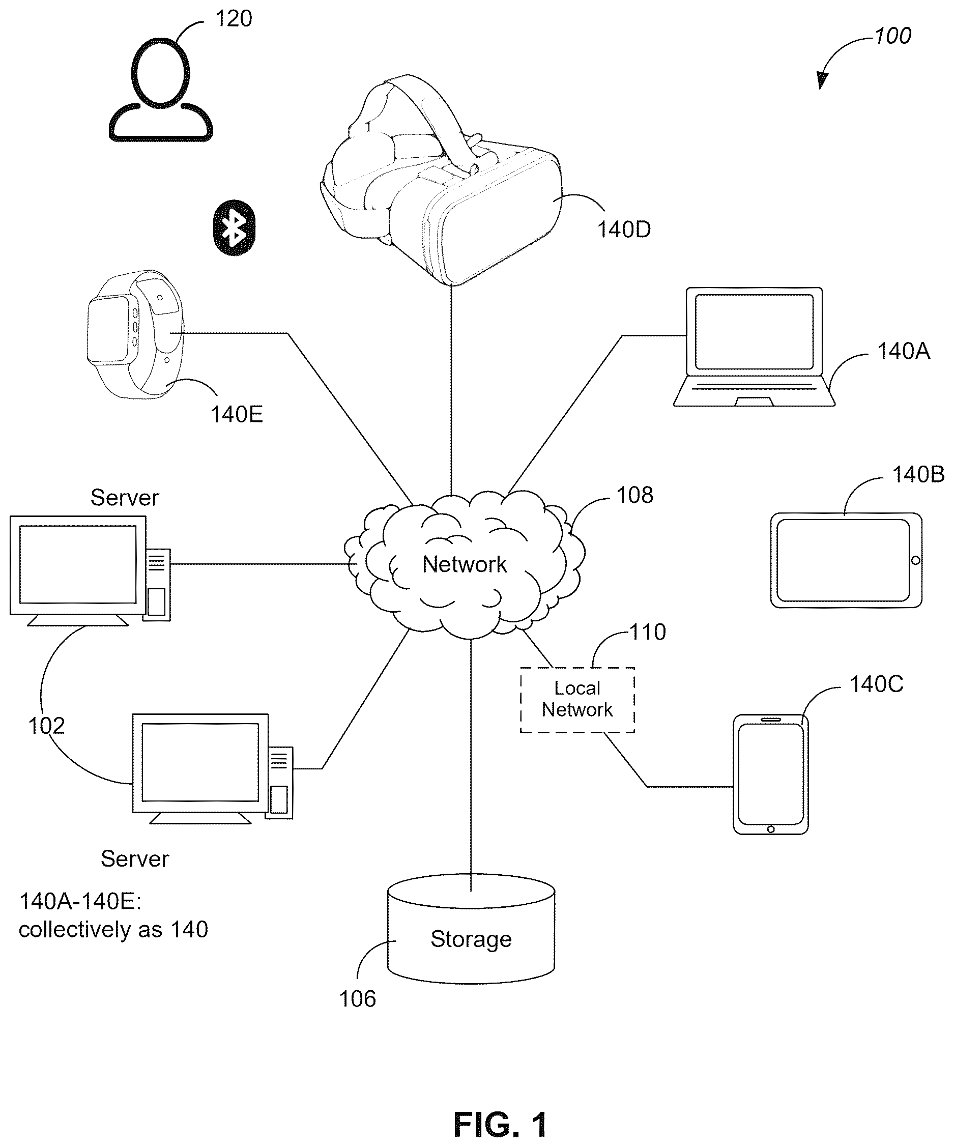Patent US12616366 Figure 1 – Systems and methods for evaluating eye movement disorders through eye-tracking exercises