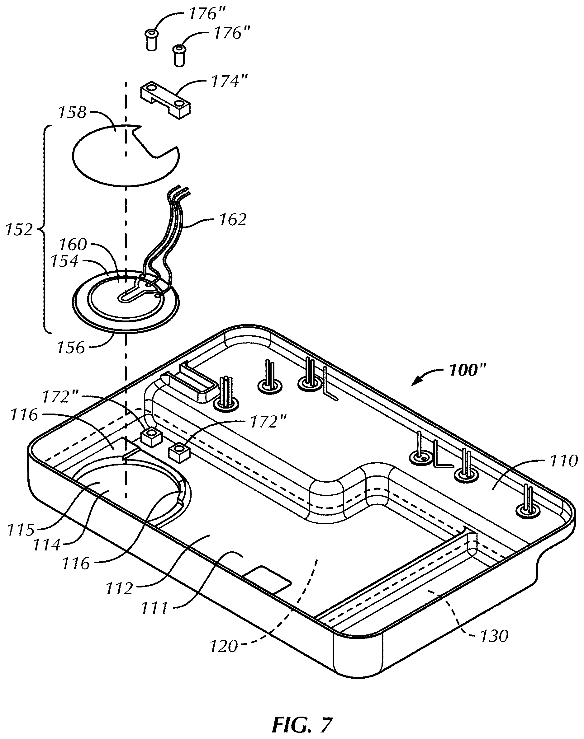 Patent US12616369 Figure 7 – Component mounting system and method for an implantable medical device
