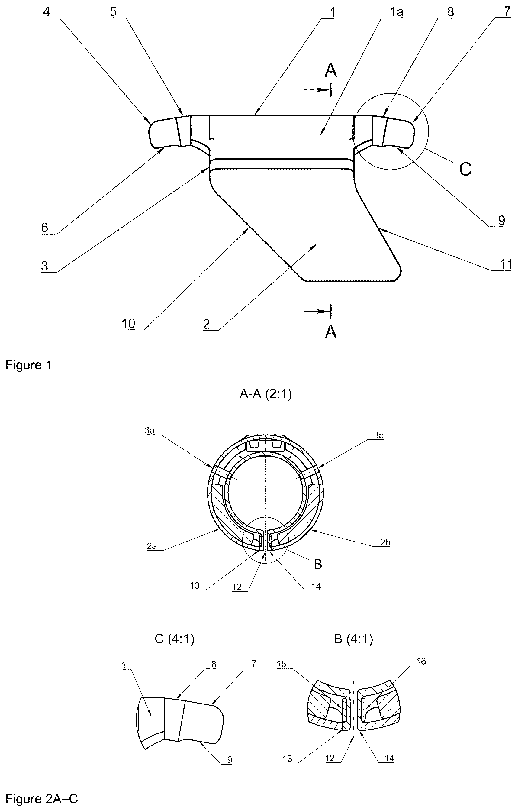 Patent US12616378 — Sensor device for ascertaining inflammation-relevant vital parameters — Figure 1