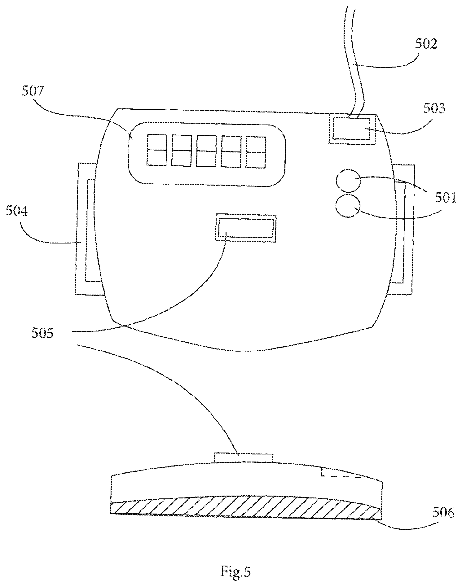 Patent US12616381 Figure 5 – System for management and prevention of venous pooling