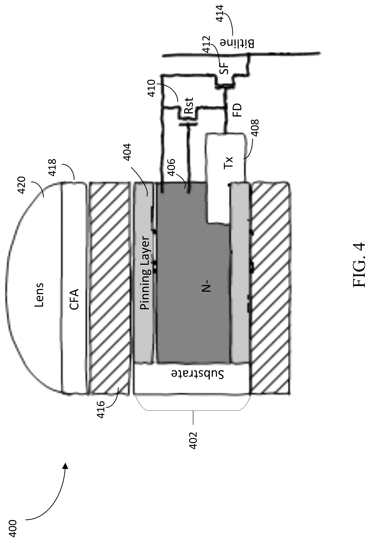 Patent US12616386 Figure 4 – Integrated circuit for photoplethysmography (PPG)