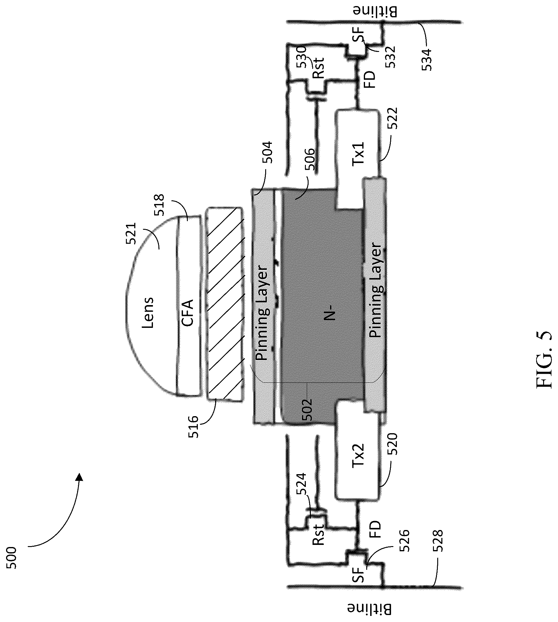 Patent US12616386 Figure 5 – Integrated circuit for photoplethysmography (PPG)