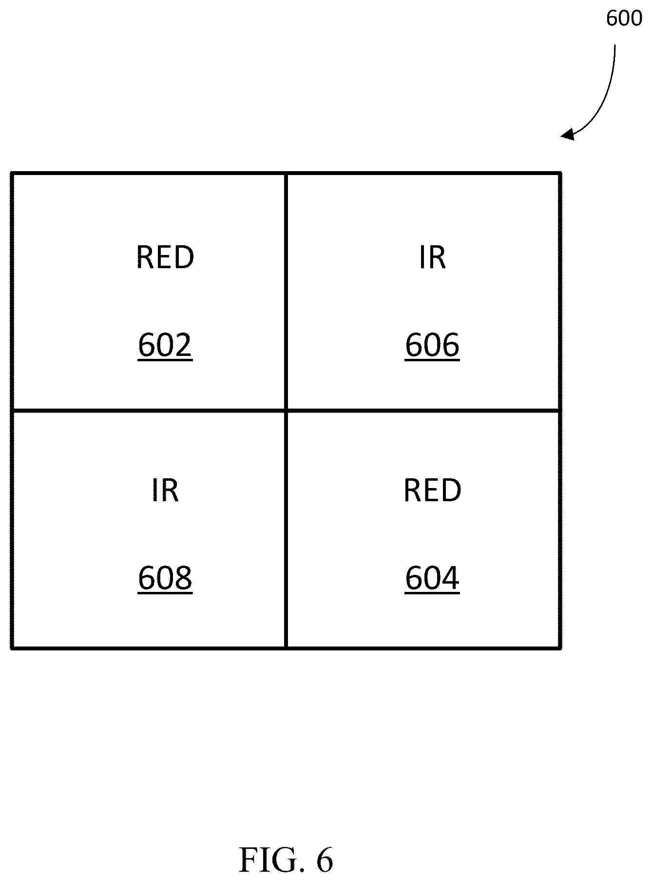 Patent US12616386 Figure 6 – Integrated circuit for photoplethysmography (PPG)