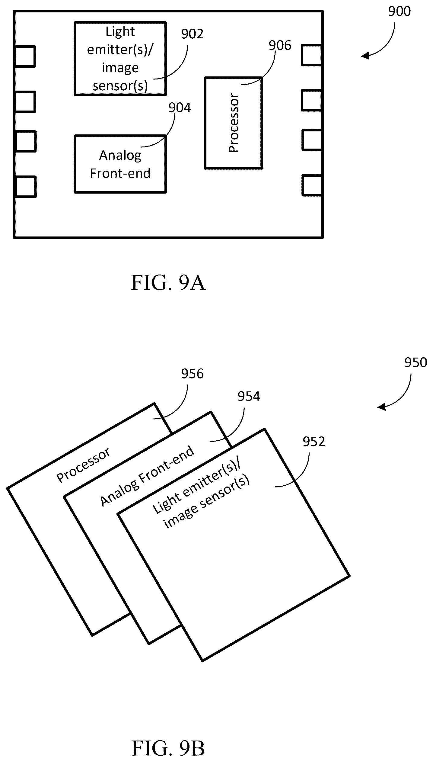 Patent US12616386 Figure 9 – Integrated circuit for photoplethysmography (PPG)