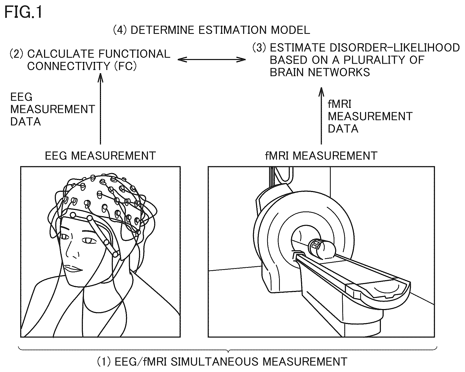 Patent US12616389 — Estimation system, estimation method, program, estimation model, brain activity training apparatus, brain activity training method, and brain activity training program — Figure 1