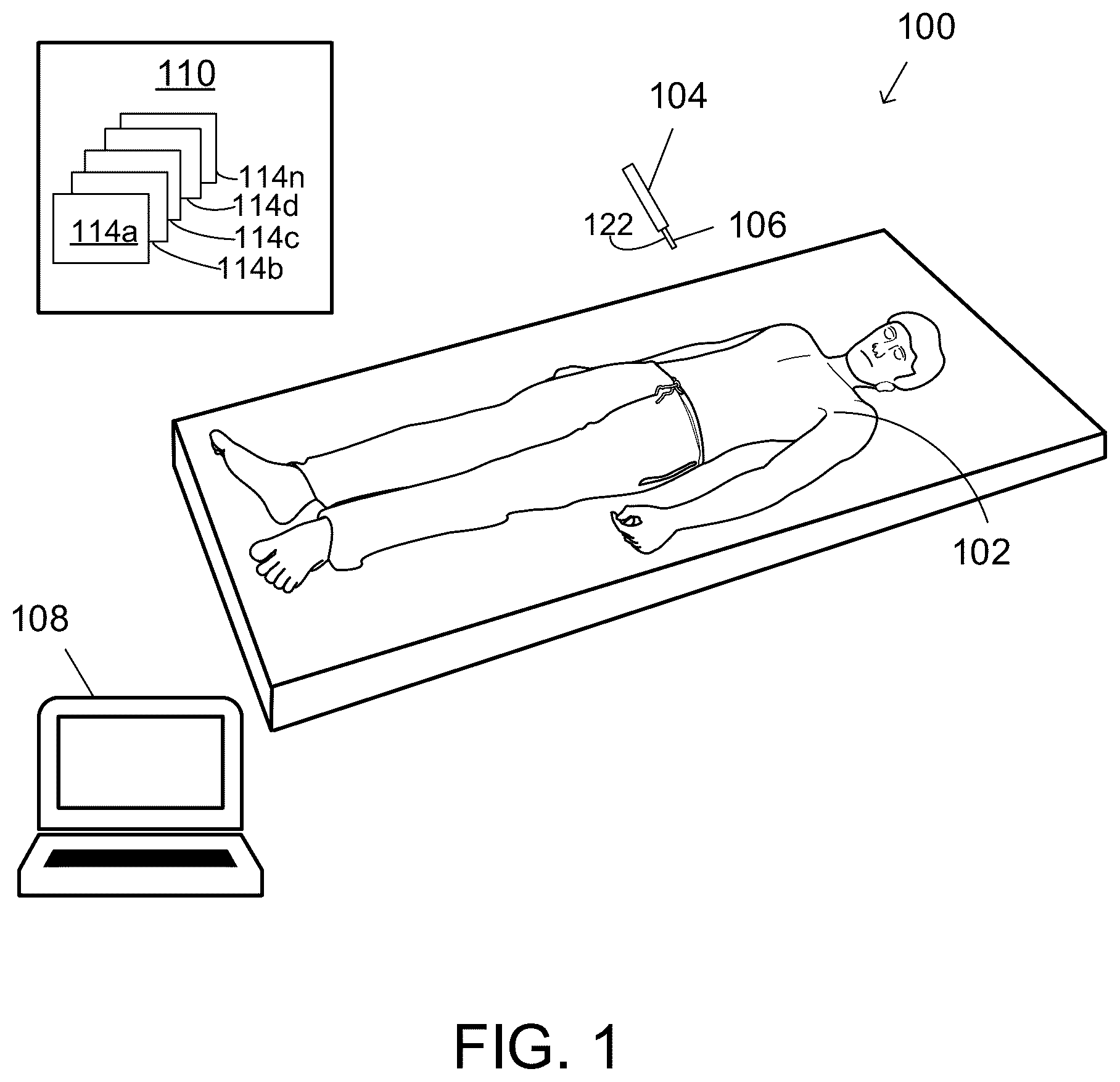 Patent US12616390 Figure 1 – Electromagnetic tracking and position measurement system having interference reduction from nearby instrumentation by filtering time-division multiplexed signal via step function