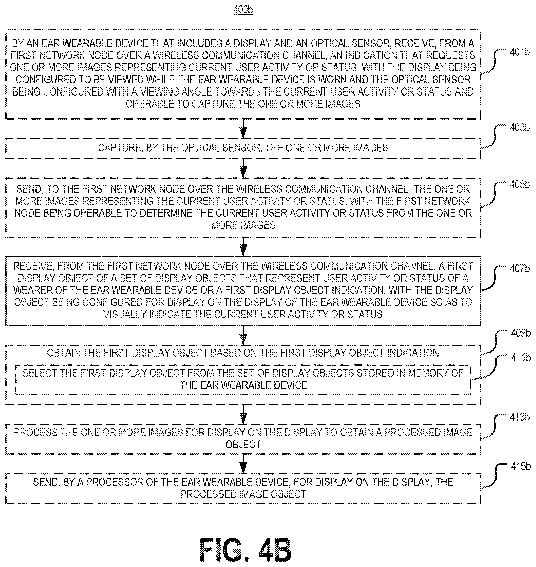 Patent US12616393 Figure 7 – Wearable device with status display