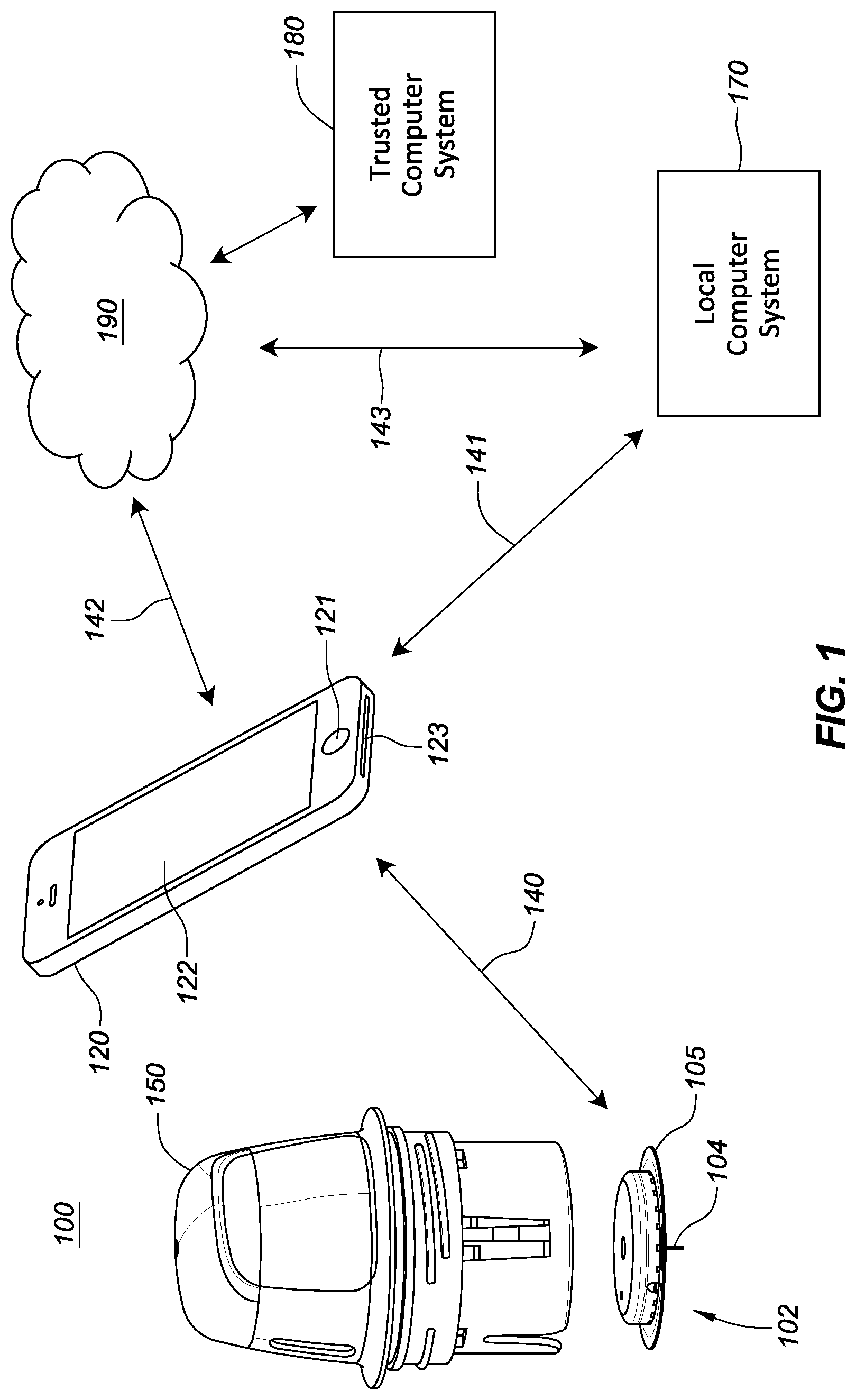 Patent US12616395 — Systems, devices, and methods for assembling an applicator and sensor control device — Figure 1