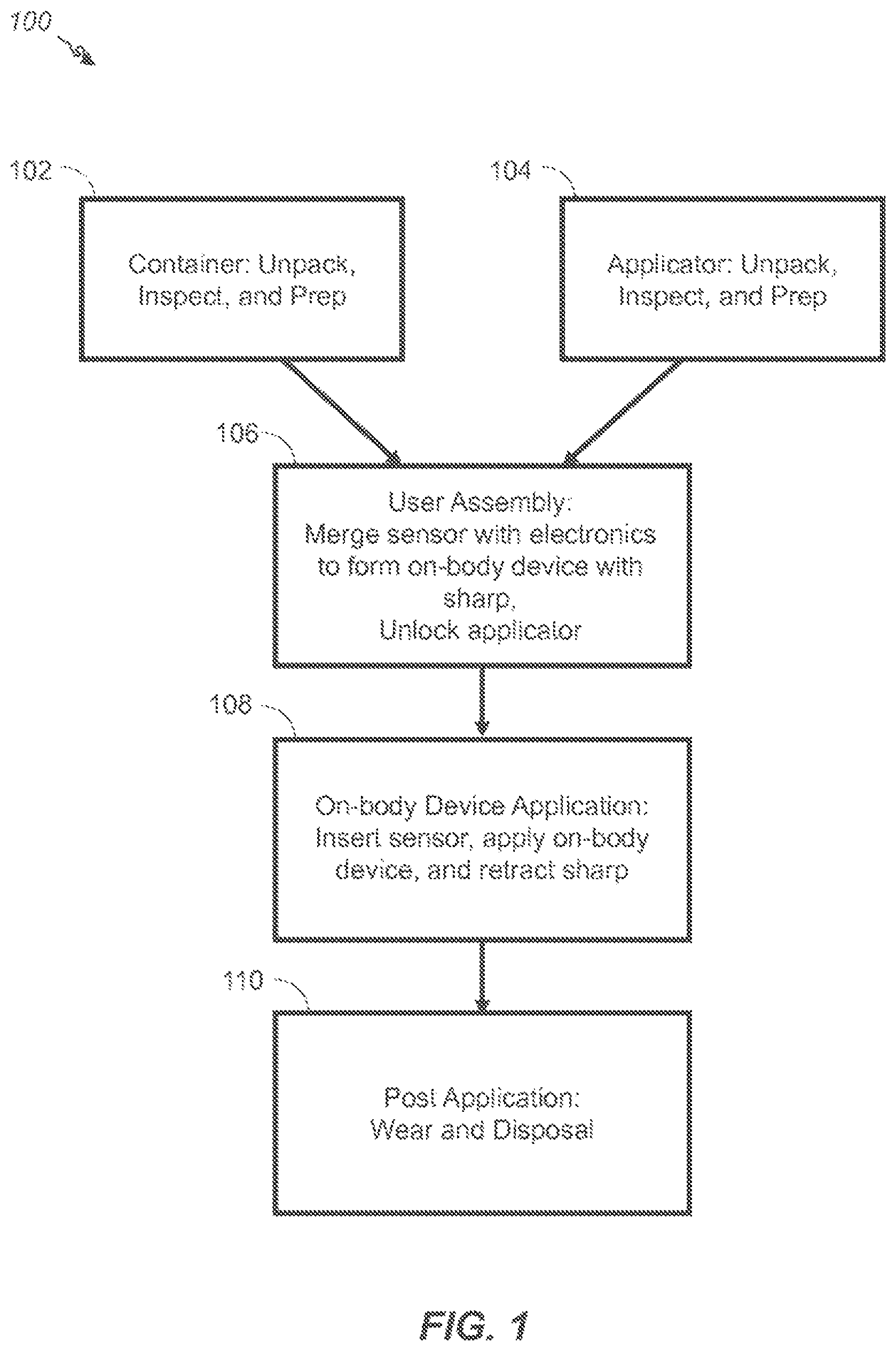 Patent US12616397 Figure 1 – Analyte sensor devices, connections, and methods