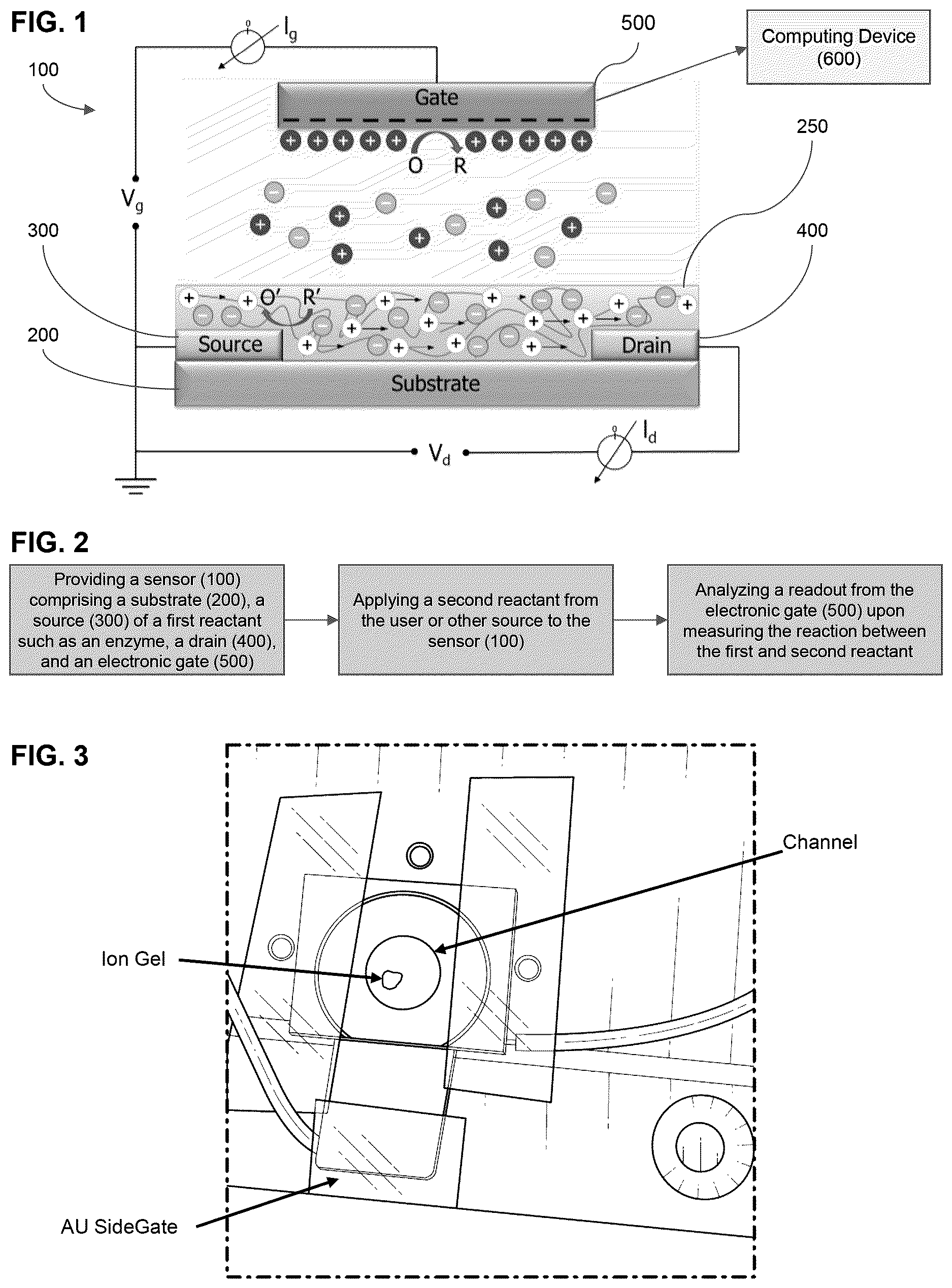 Patent US12616400 Figure 1 – Sensor array systems for reaction measurement by electronic gate