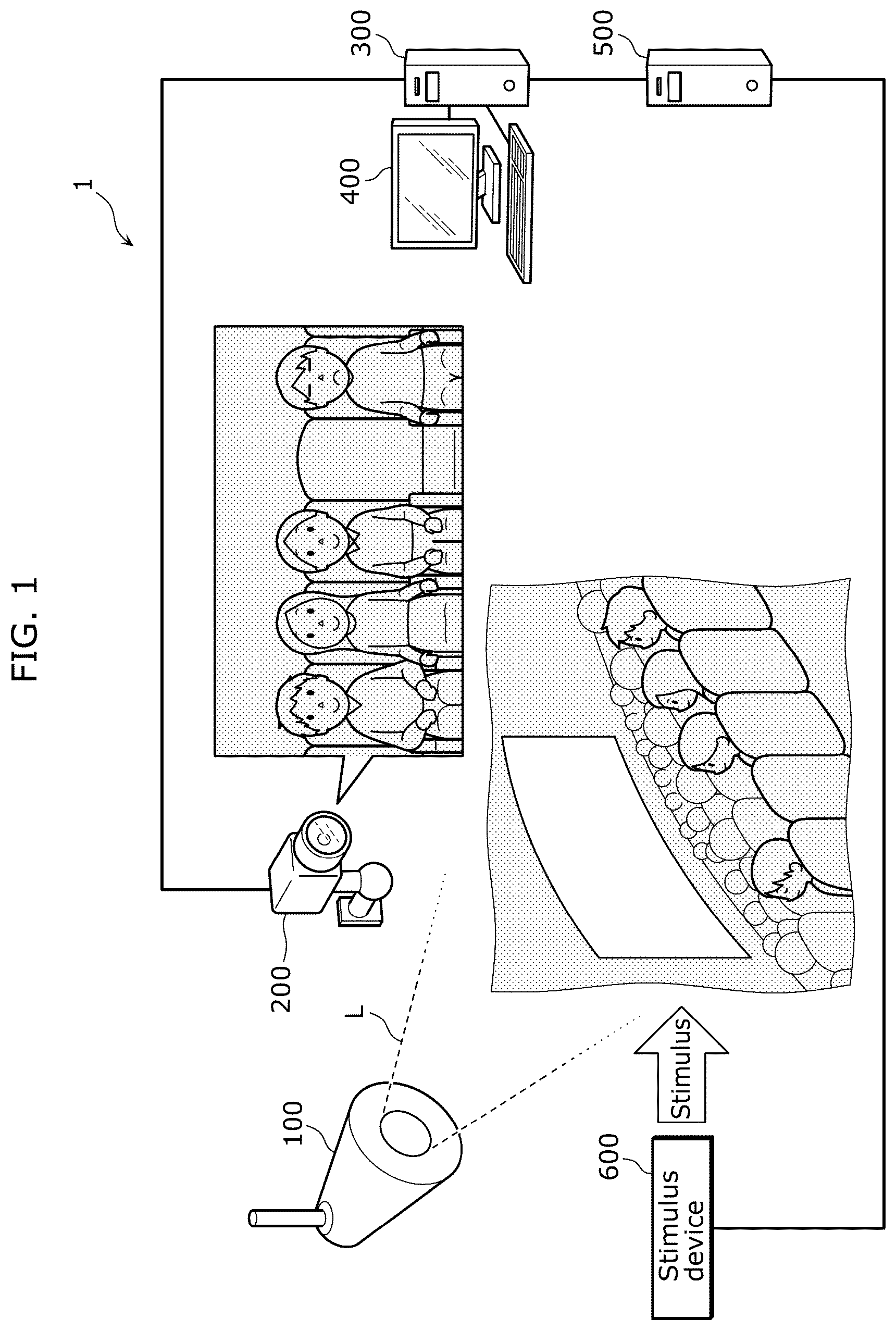 Patent US12616401 Figure 1 – Psychological state display system