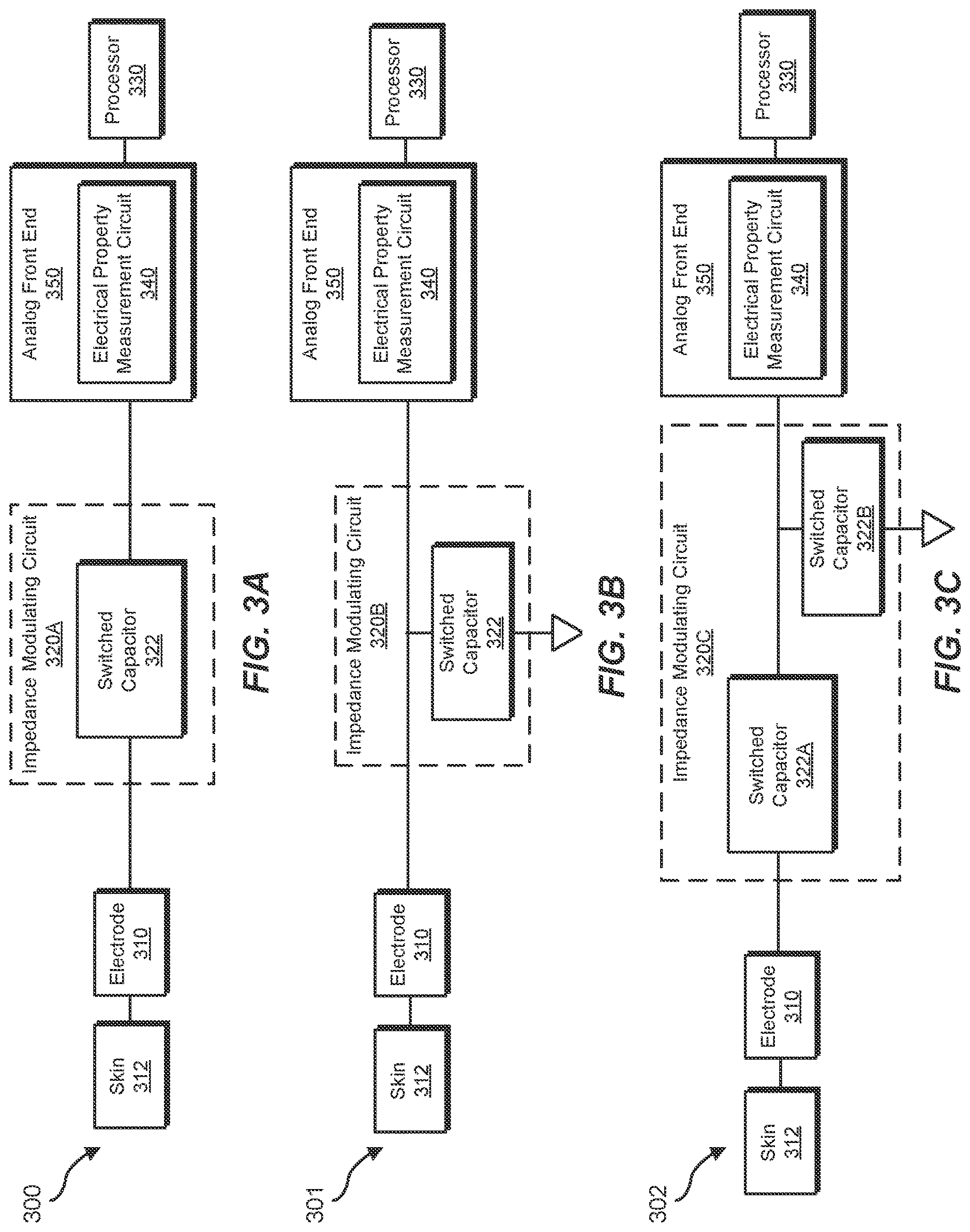 Patent US12616404 Figure 3 – Mismatch compensation for biosensor electrodes