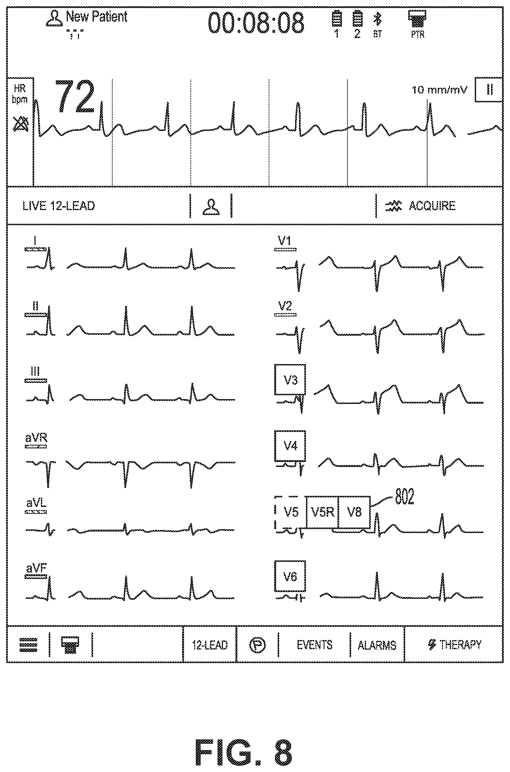 Patent US12616405 Figure 8 – Providing a live-lead view
