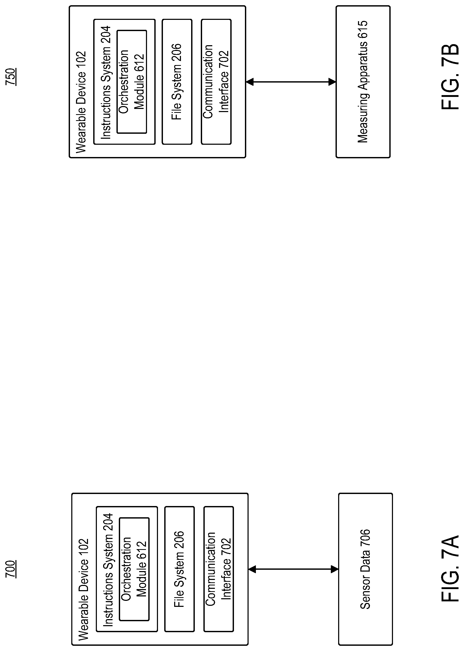 Patent US12616425 Figure 7 – Wearable device healthcare system