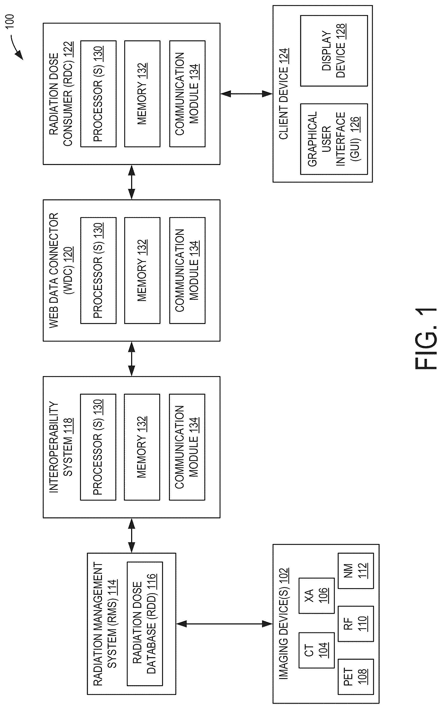 Patent US12616435 Figure 1 – Systems and methods for medical data transmission using an agnostic application programming interface