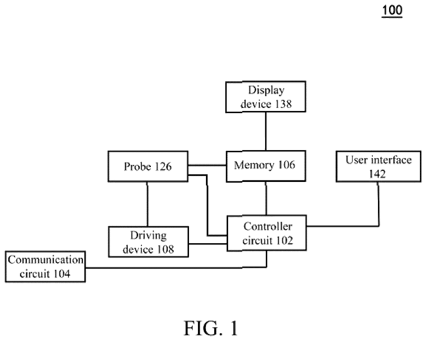 Patent US12616449 — Ultrasonic imaging system, and non-transitory computer-readable medium — Figure 1