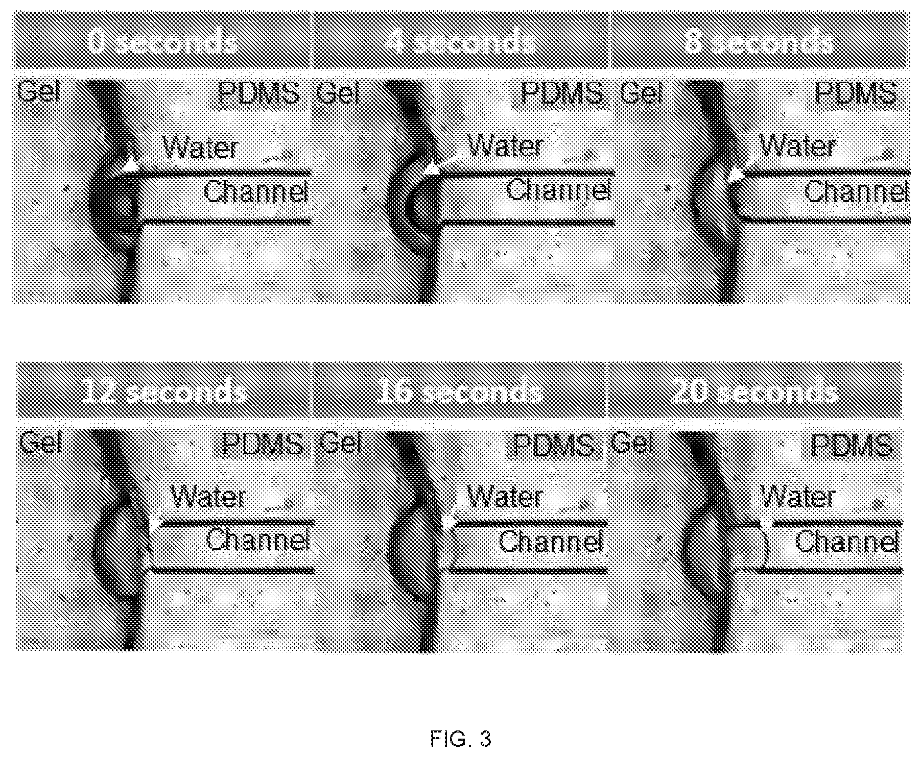 Patent US12616455 Figure 4 – Hydrogel-enabled microfluidic sweat sequestering for wearable human-device interfaces