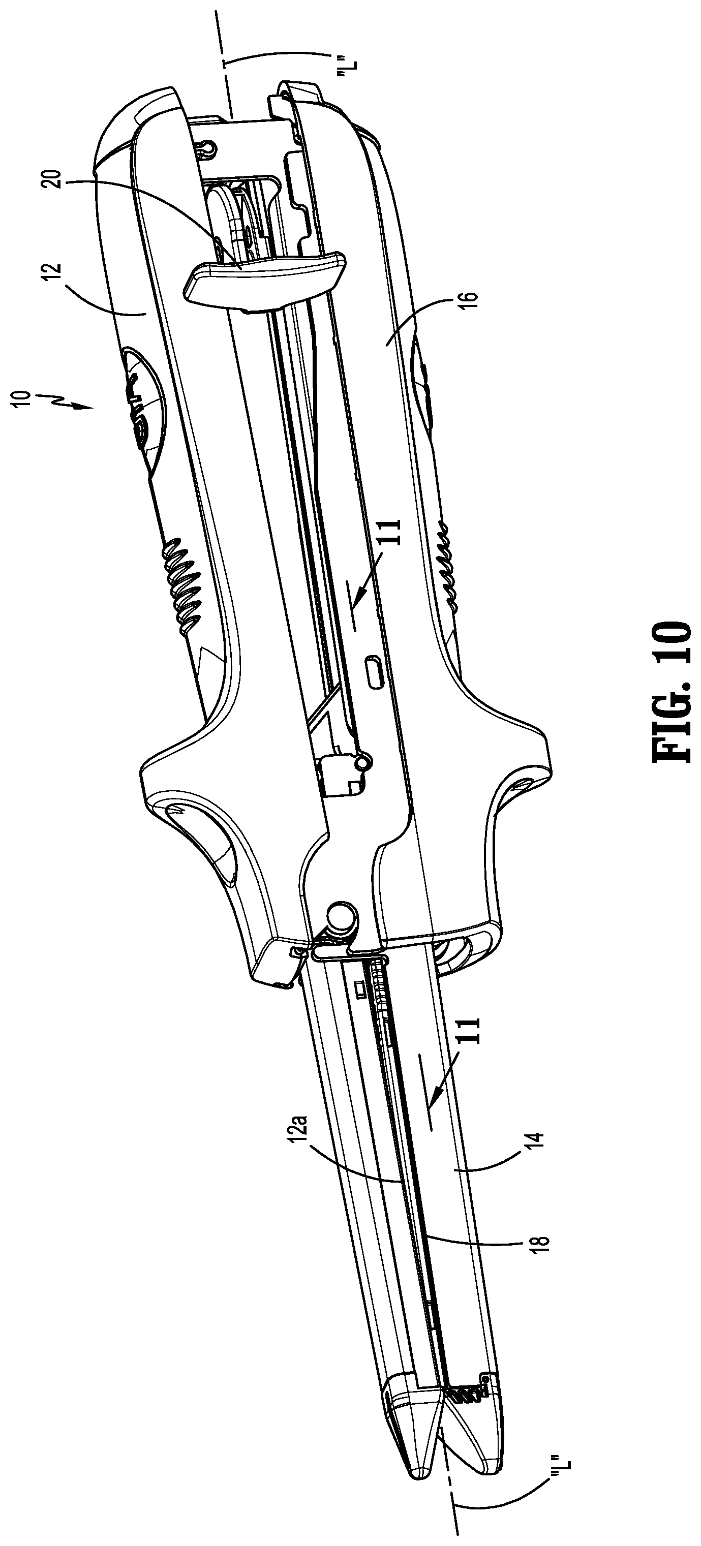 Patent US12616465 Figure 7 – Surgical stapling apparatus with lockout assembly