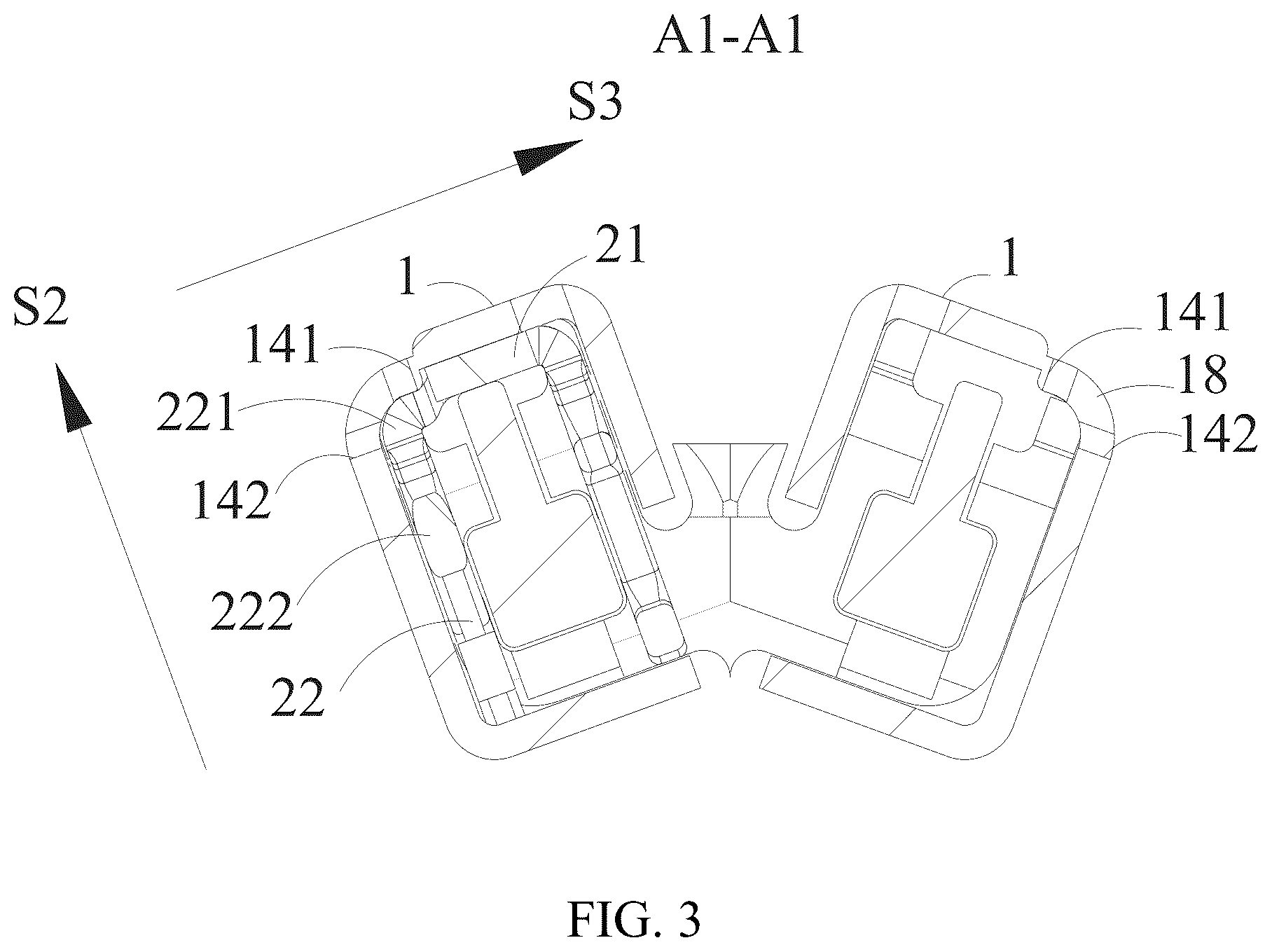 Patent US12616466 Figure 3 – Cartridge assembly, head assembly and surgical stapler