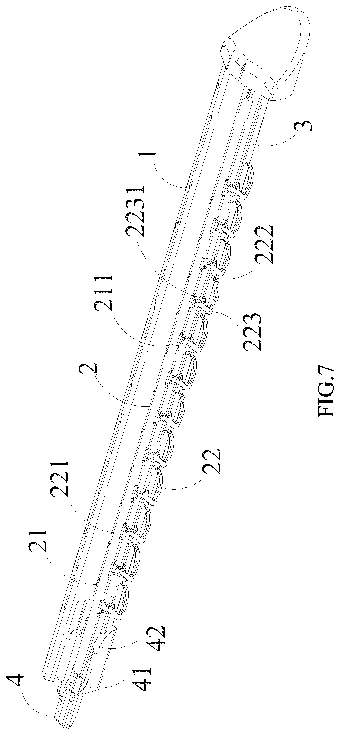 Patent US12616466 Figure 7 – Cartridge assembly, head assembly and surgical stapler