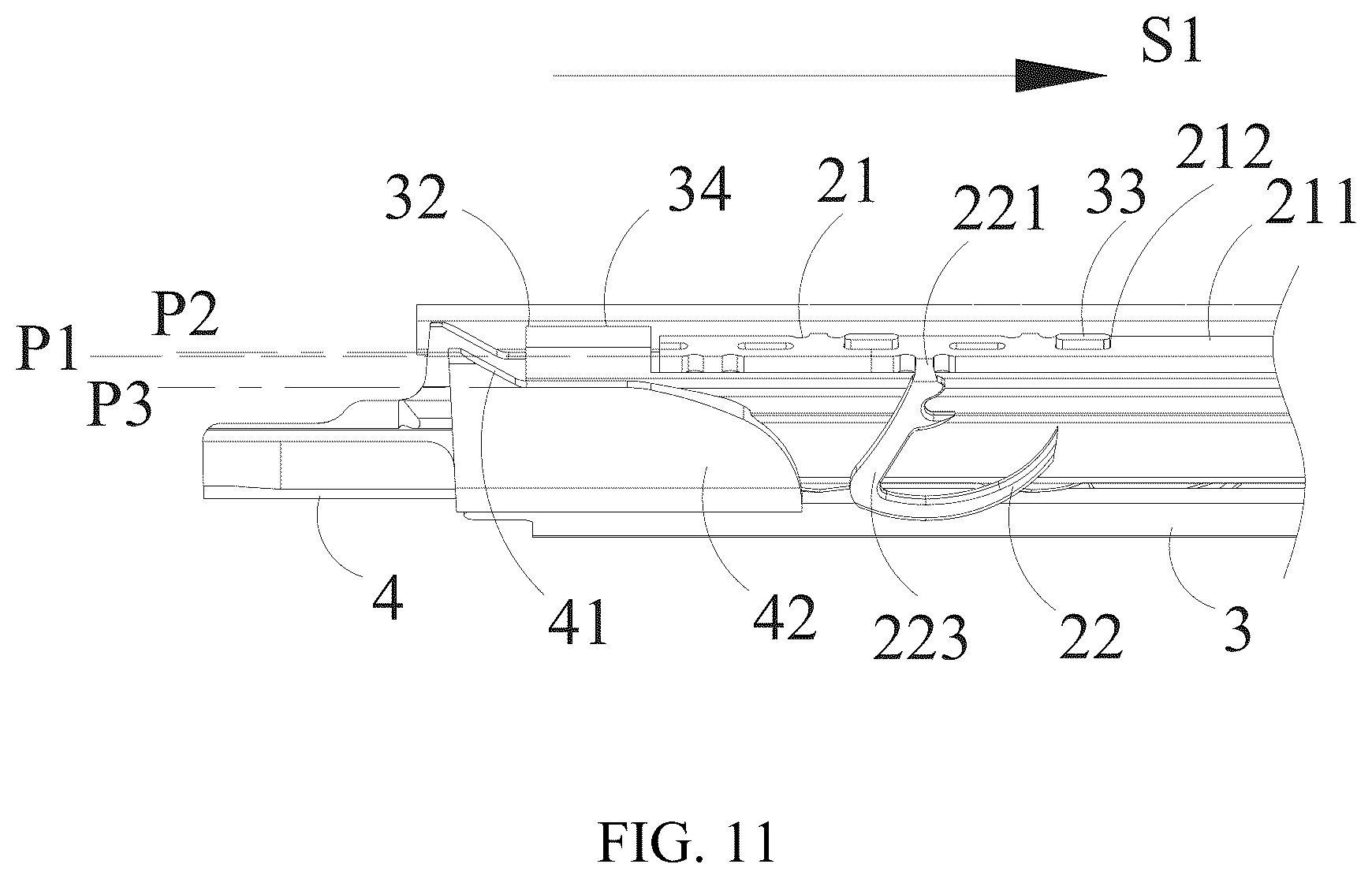 Patent US12616466 Figure 11 – Cartridge assembly, head assembly and surgical stapler