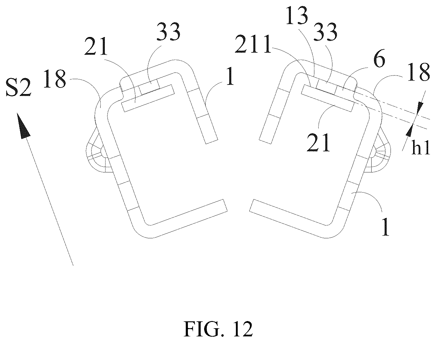 Patent US12616466 Figure 12 – Cartridge assembly, head assembly and surgical stapler