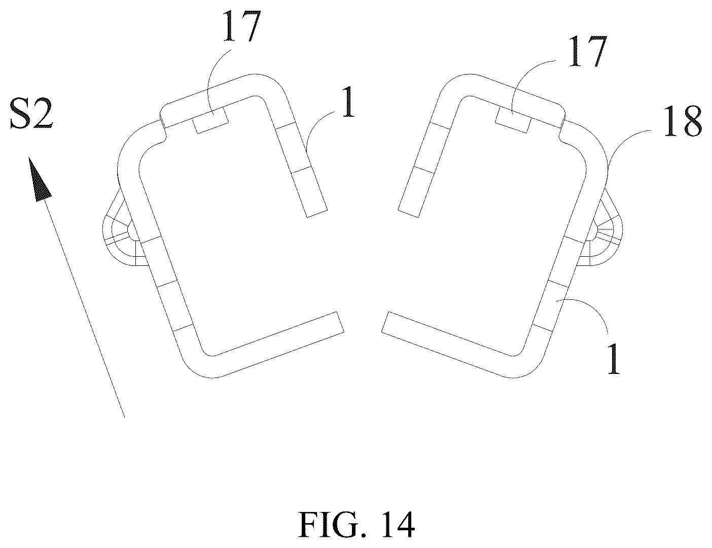 Patent US12616466 Figure 14 – Cartridge assembly, head assembly and surgical stapler