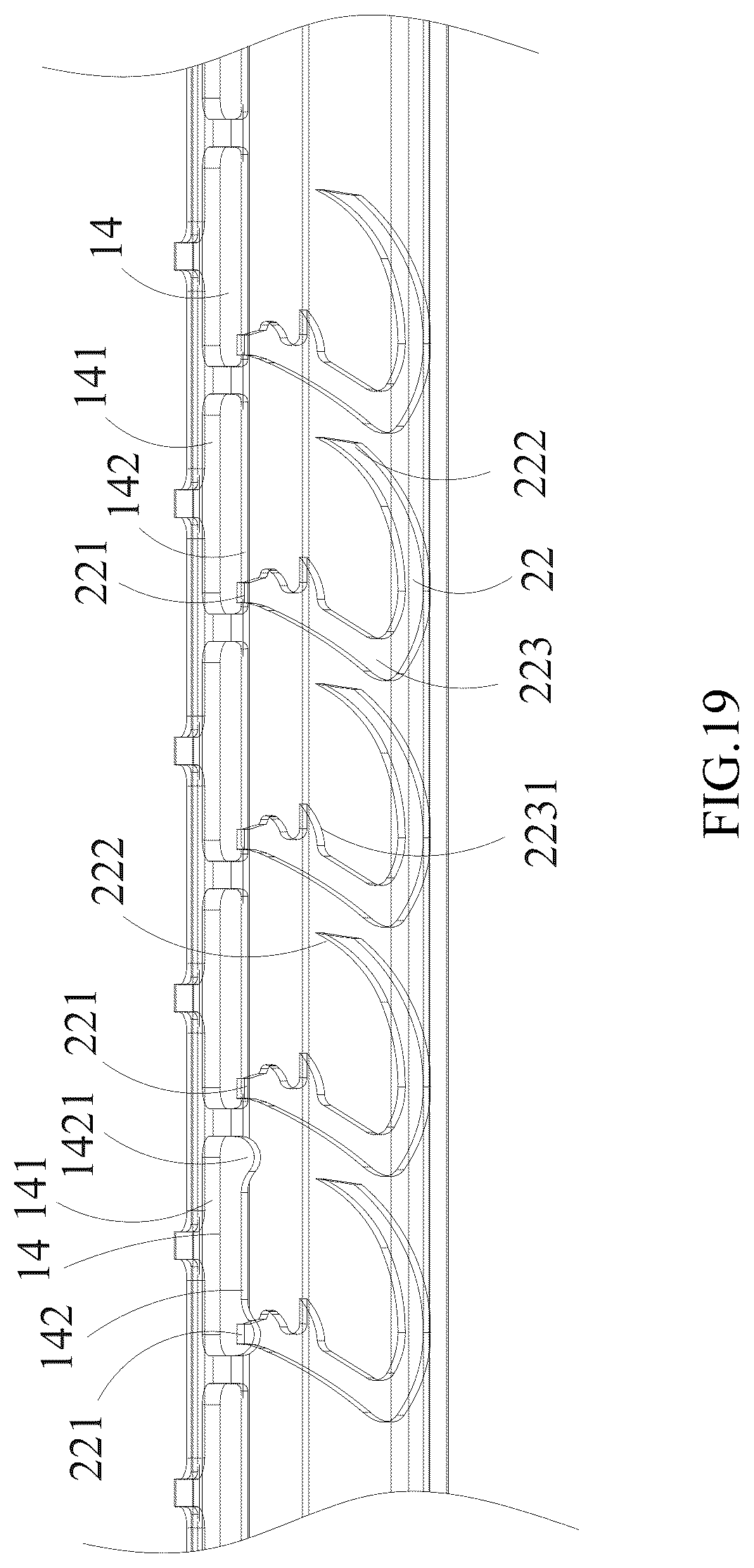 Patent US12616466 Figure 19 – Cartridge assembly, head assembly and surgical stapler