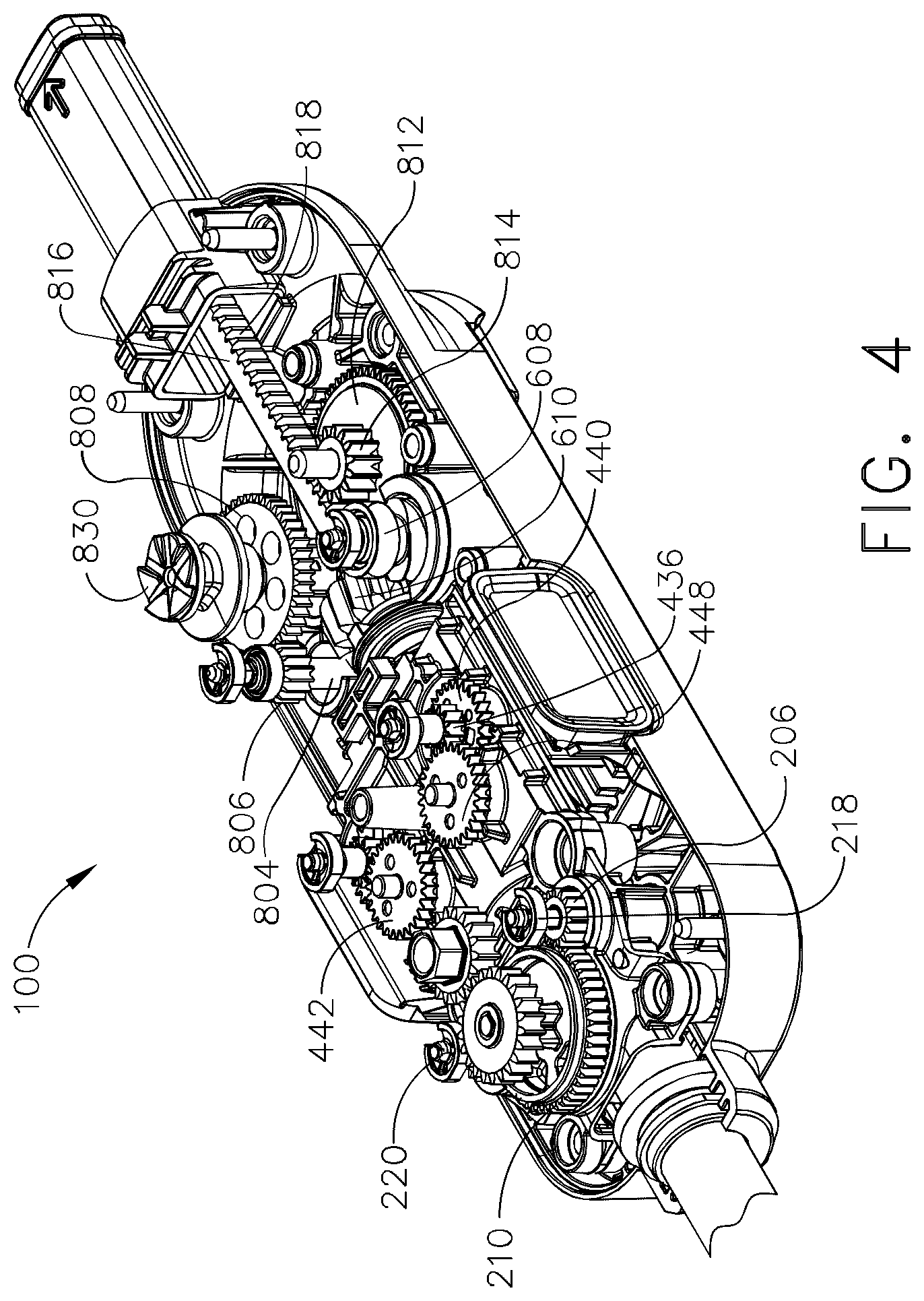 Patent US12616467 Figure 4 – Systems and subsystems for articulating a surgical instrument