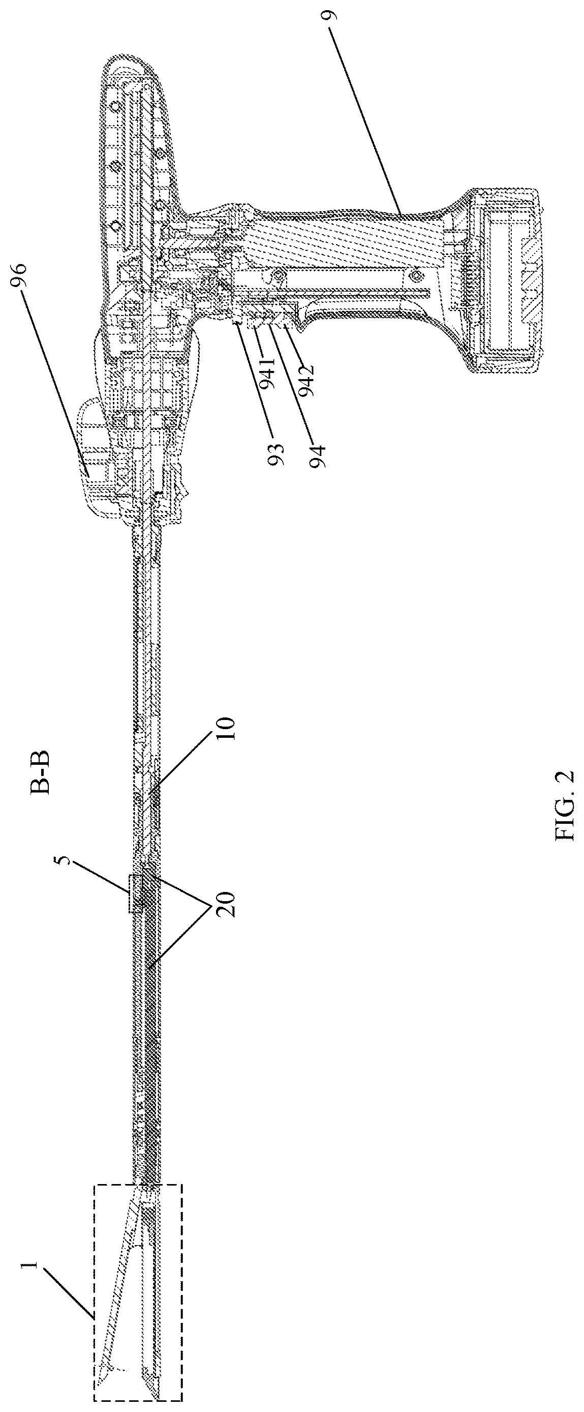Patent US12616470 Figure 2 – Surgical stapler