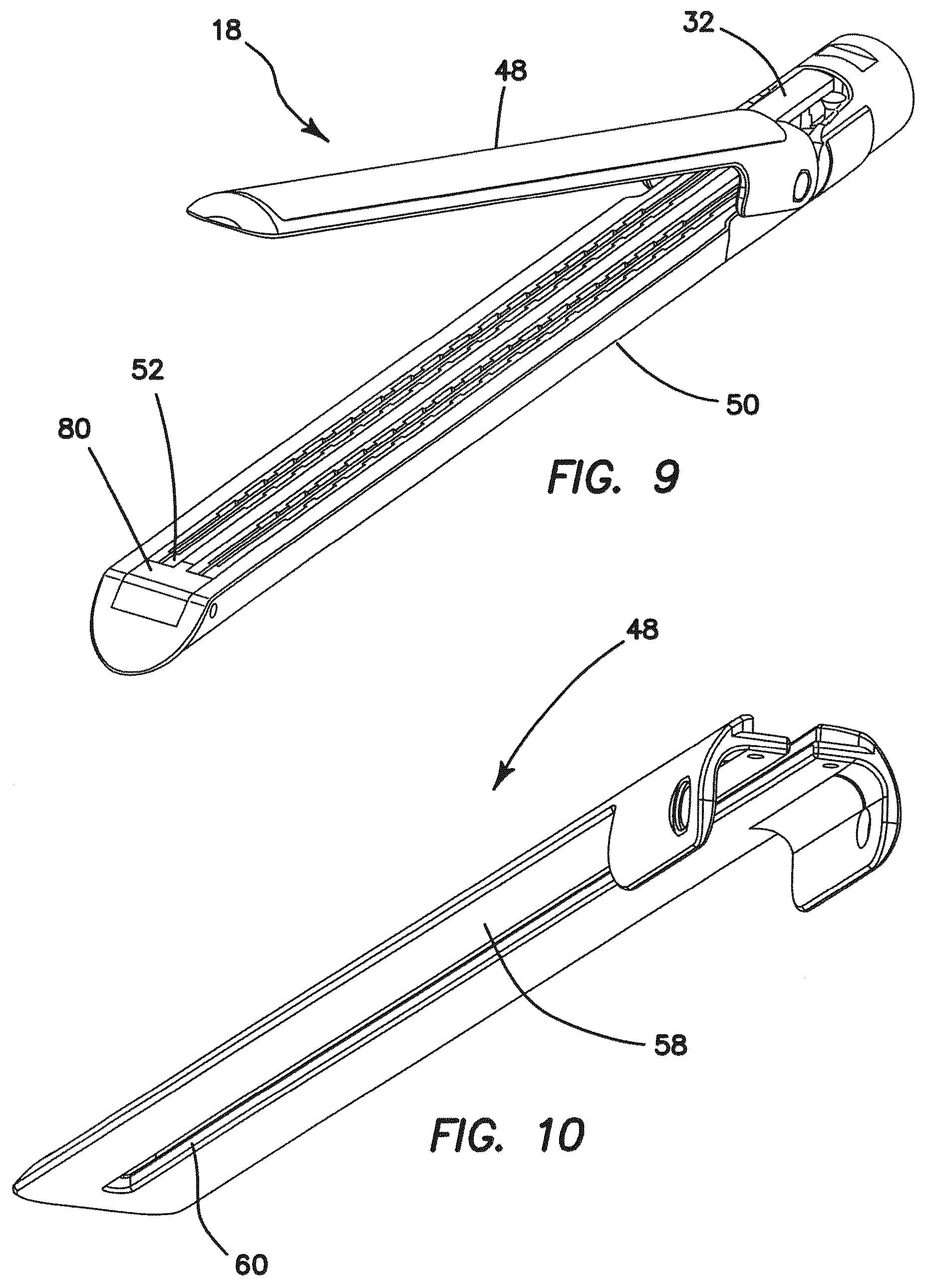 Patent US12616471 Figure 6 – Surgical stapler with partial pockets