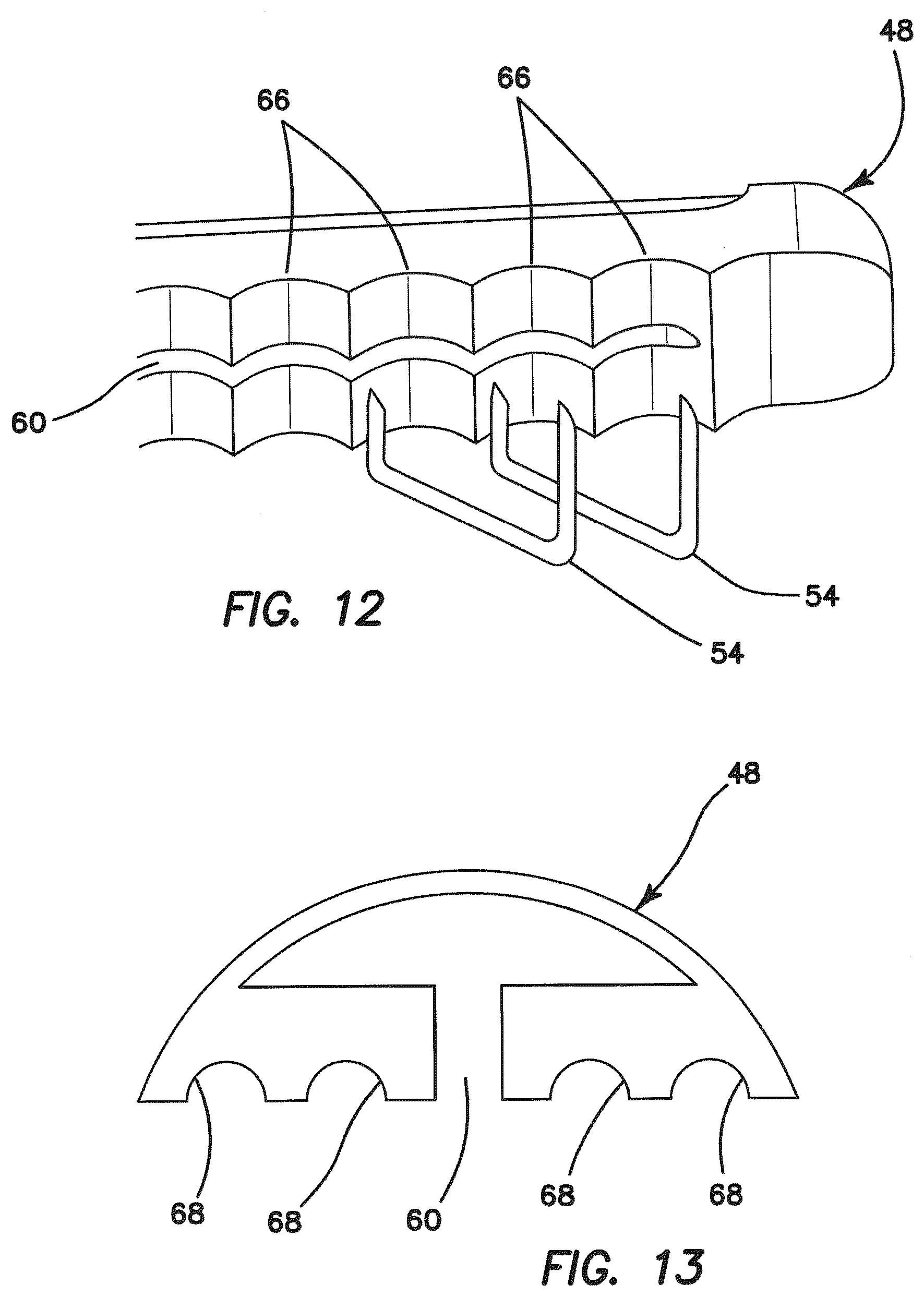 Patent US12616471 Figure 7 – Surgical stapler with partial pockets