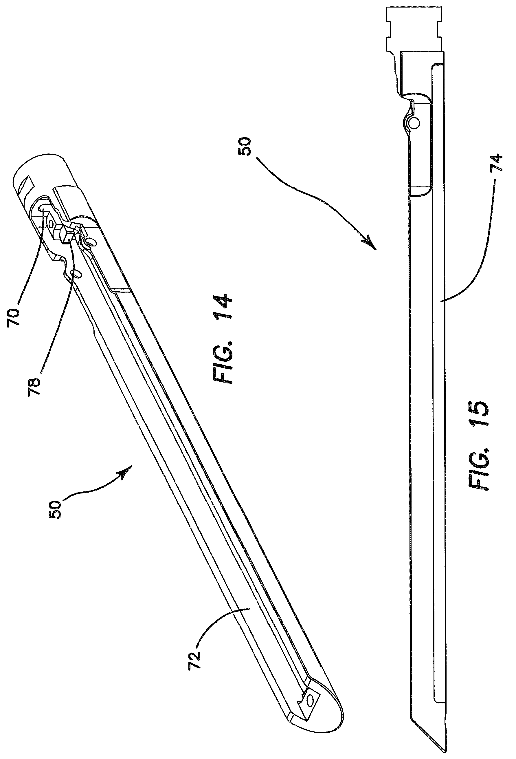 Patent US12616471 Figure 8 – Surgical stapler with partial pockets