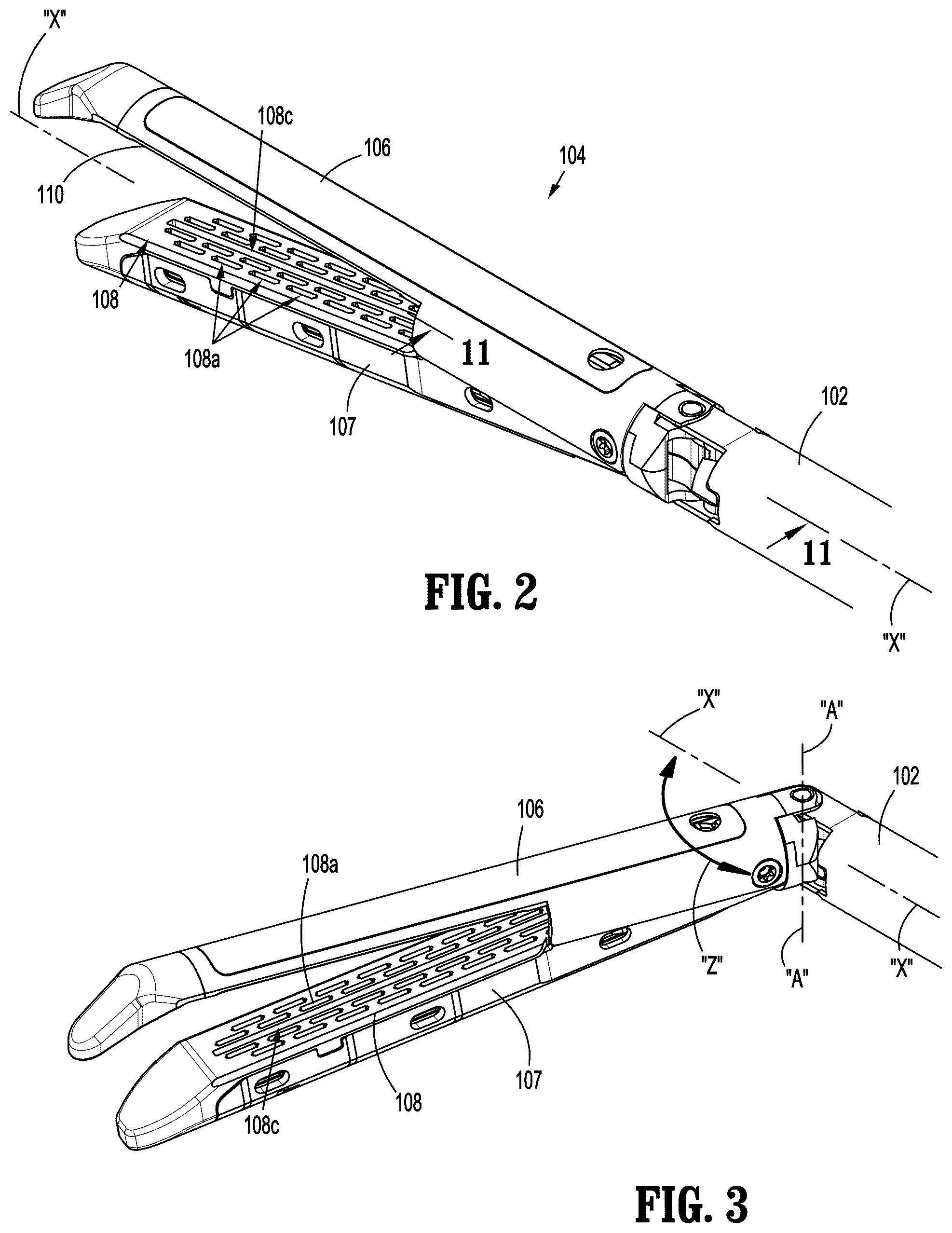 Patent US12616472 Figure 2 – Articulating surgical stapling apparatus with pivotable knife bar guide assembly