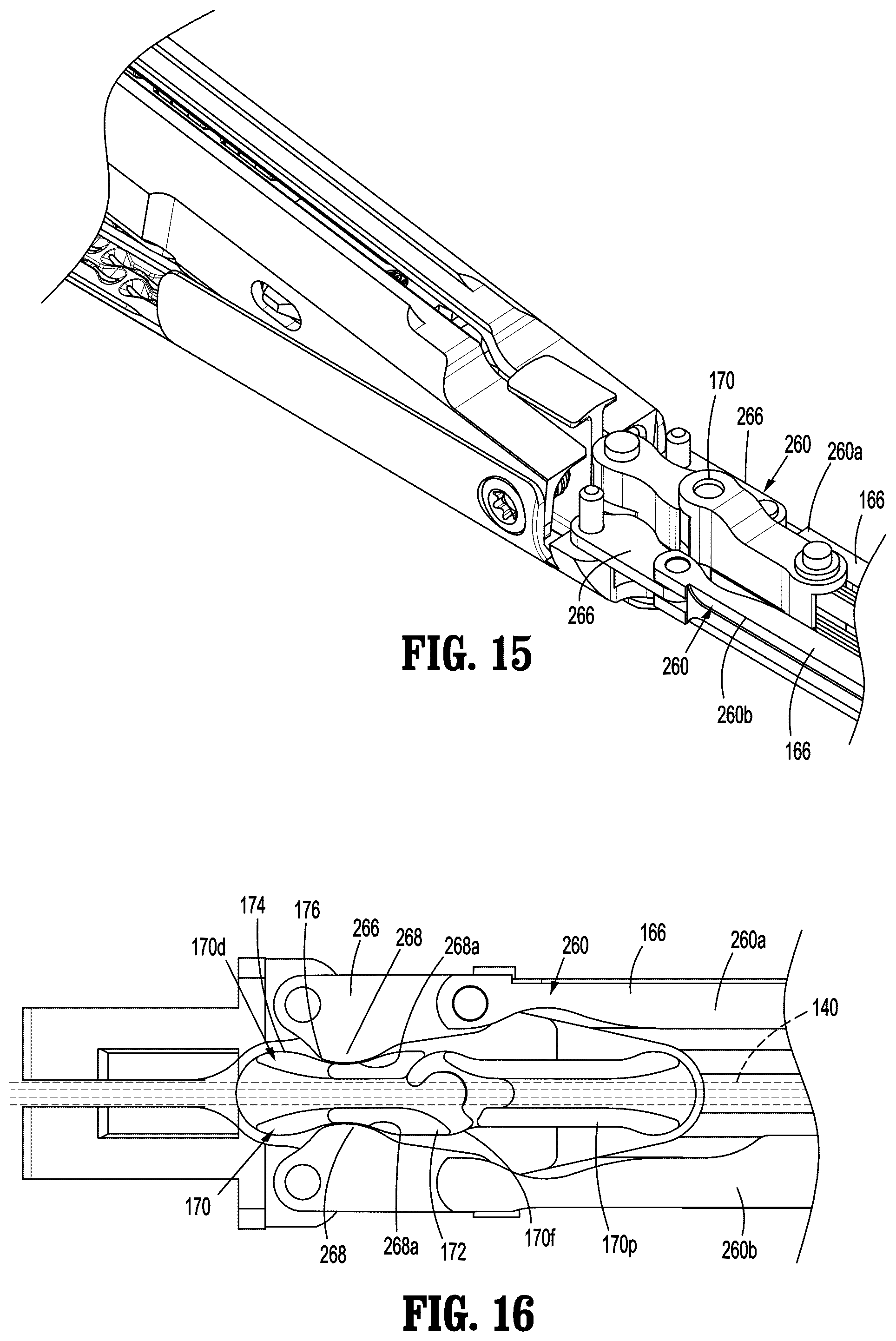 Patent US12616472 Figure 11 – Articulating surgical stapling apparatus with pivotable knife bar guide assembly