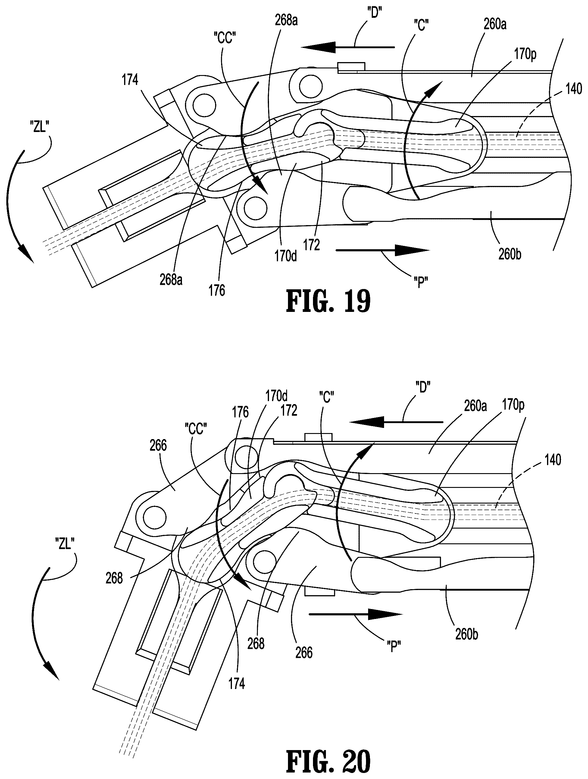 Patent US12616472 Figure 13 – Articulating surgical stapling apparatus with pivotable knife bar guide assembly