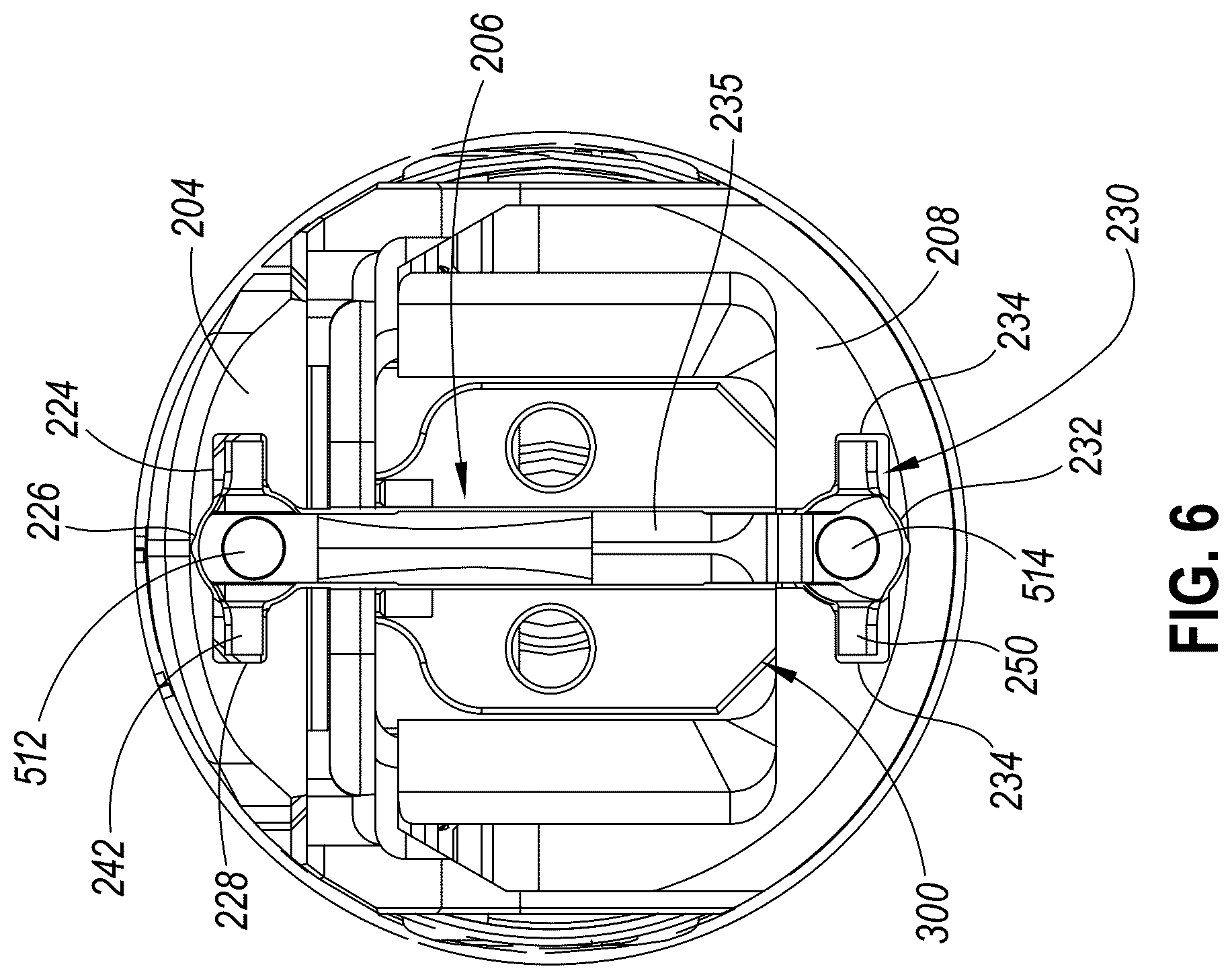Patent US12616473 Figure 5 – Staple cartridge retention features for surgical stapler