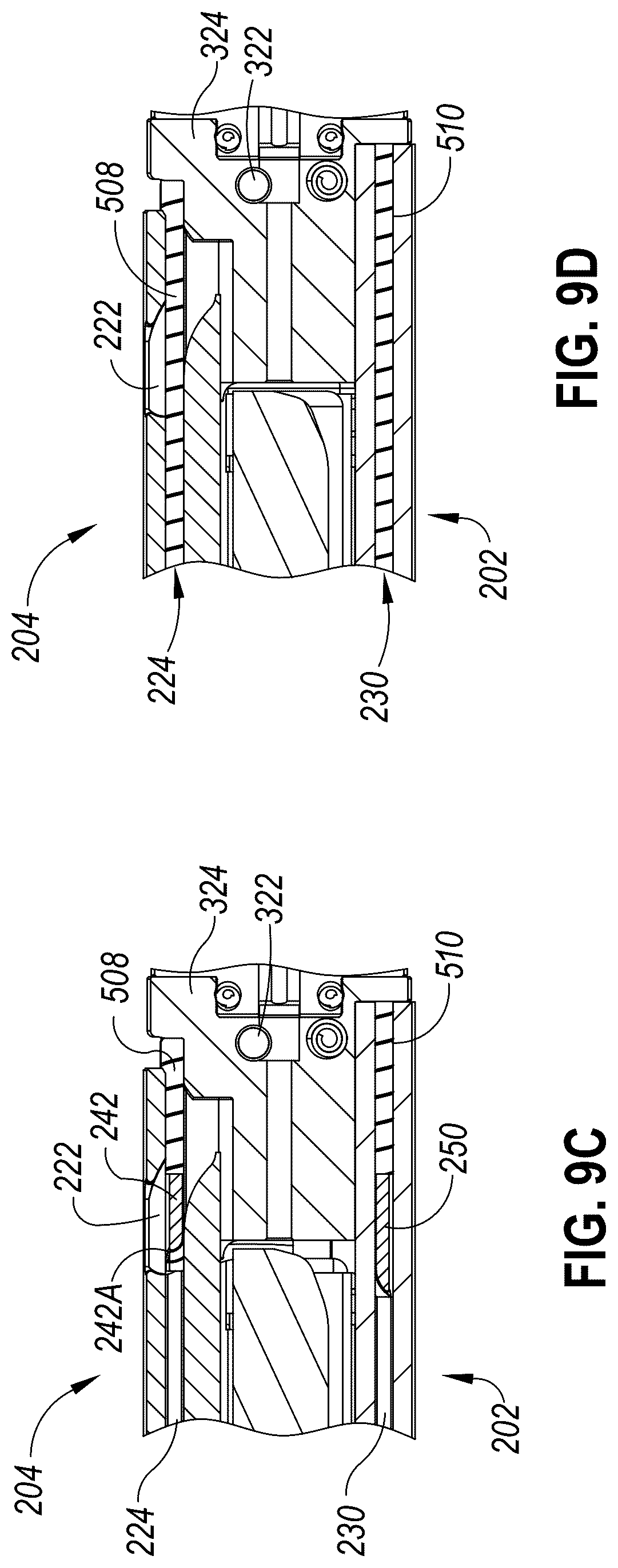 Patent US12616473 Figure 10 – Staple cartridge retention features for surgical stapler