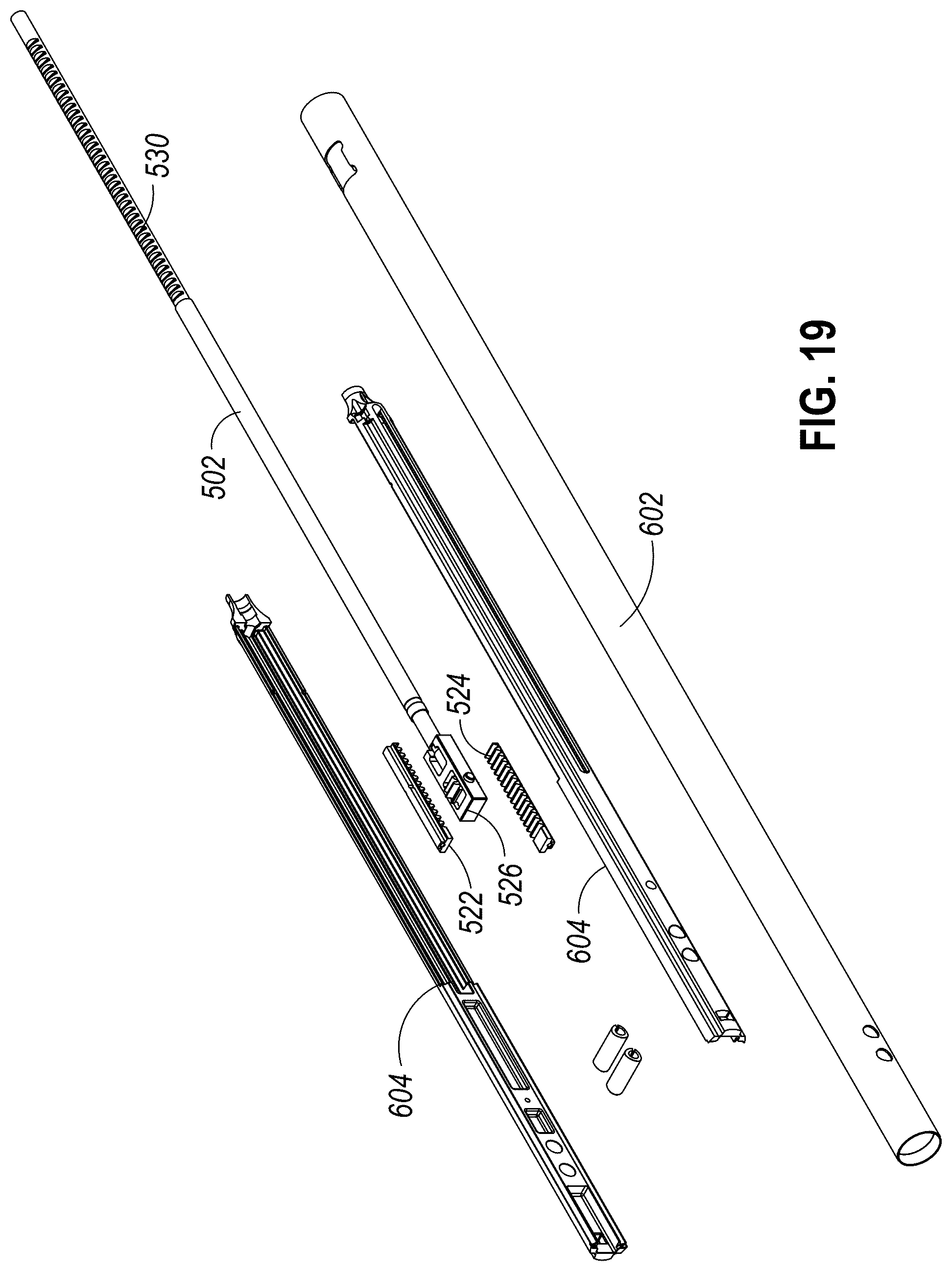 Patent US12616473 Figure 19 – Staple cartridge retention features for surgical stapler