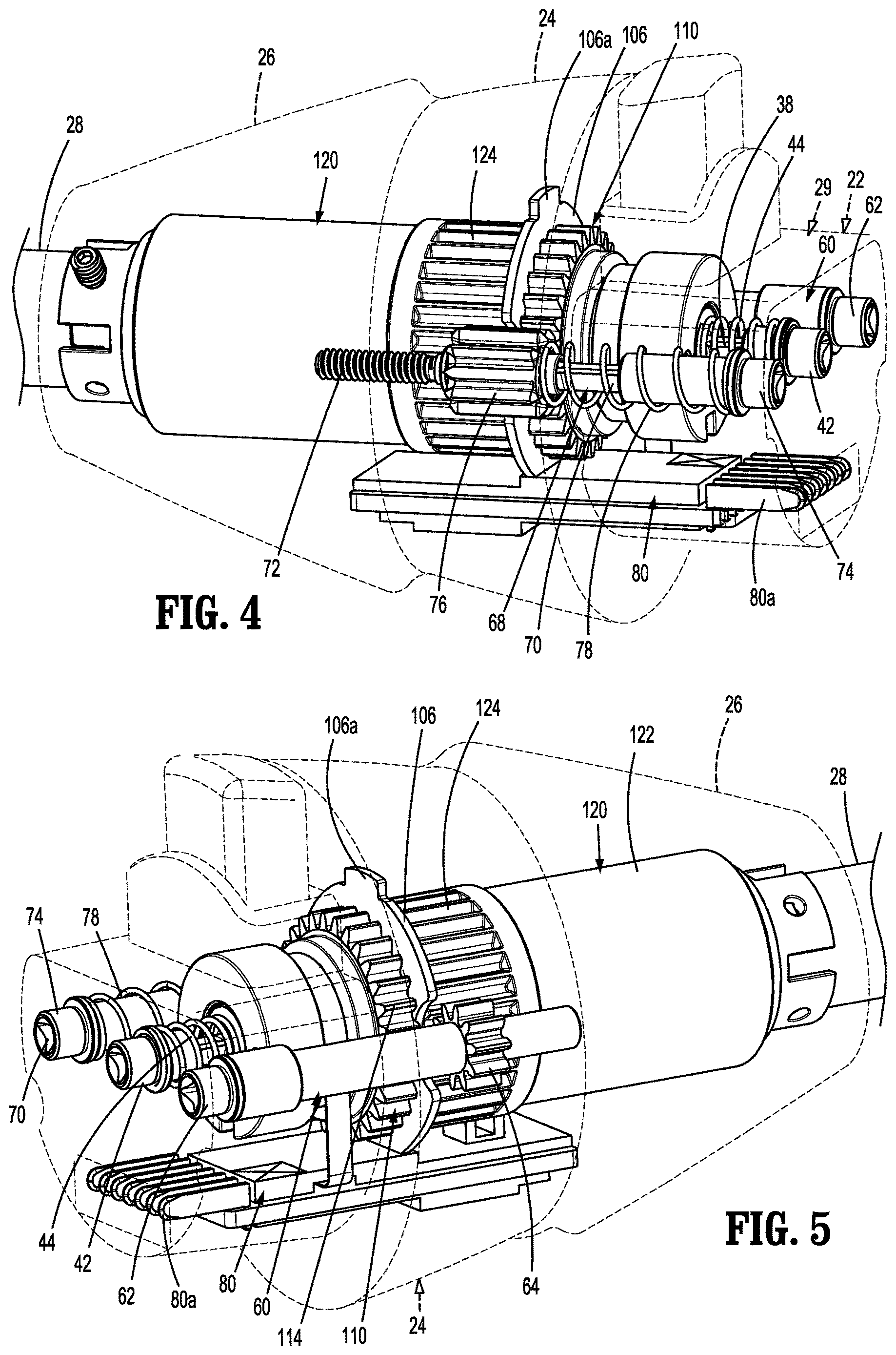 Patent US12616475 Figure 4 – Powered surgical stapling device with end effector articulation