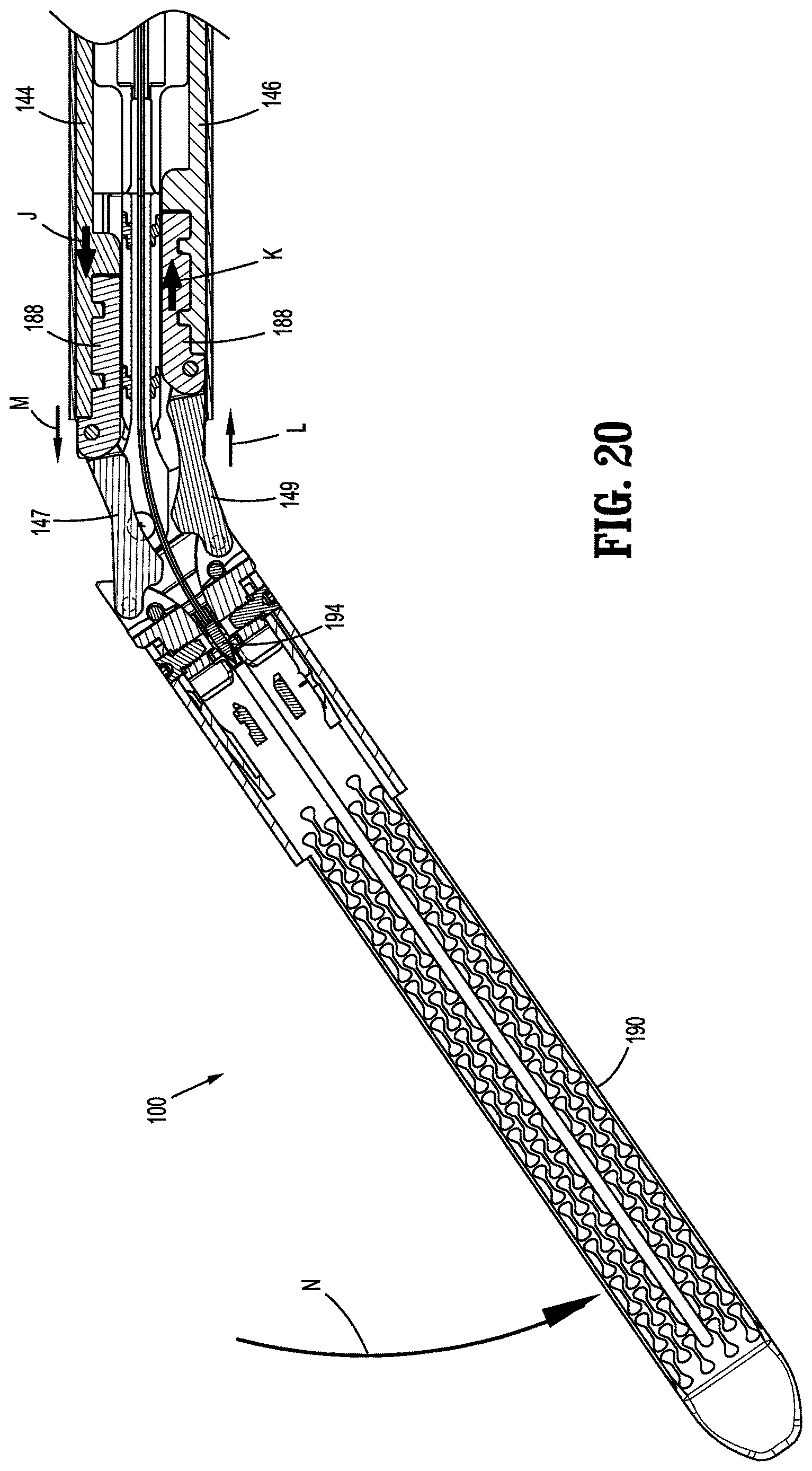Patent US12616475 Figure 14 – Powered surgical stapling device with end effector articulation