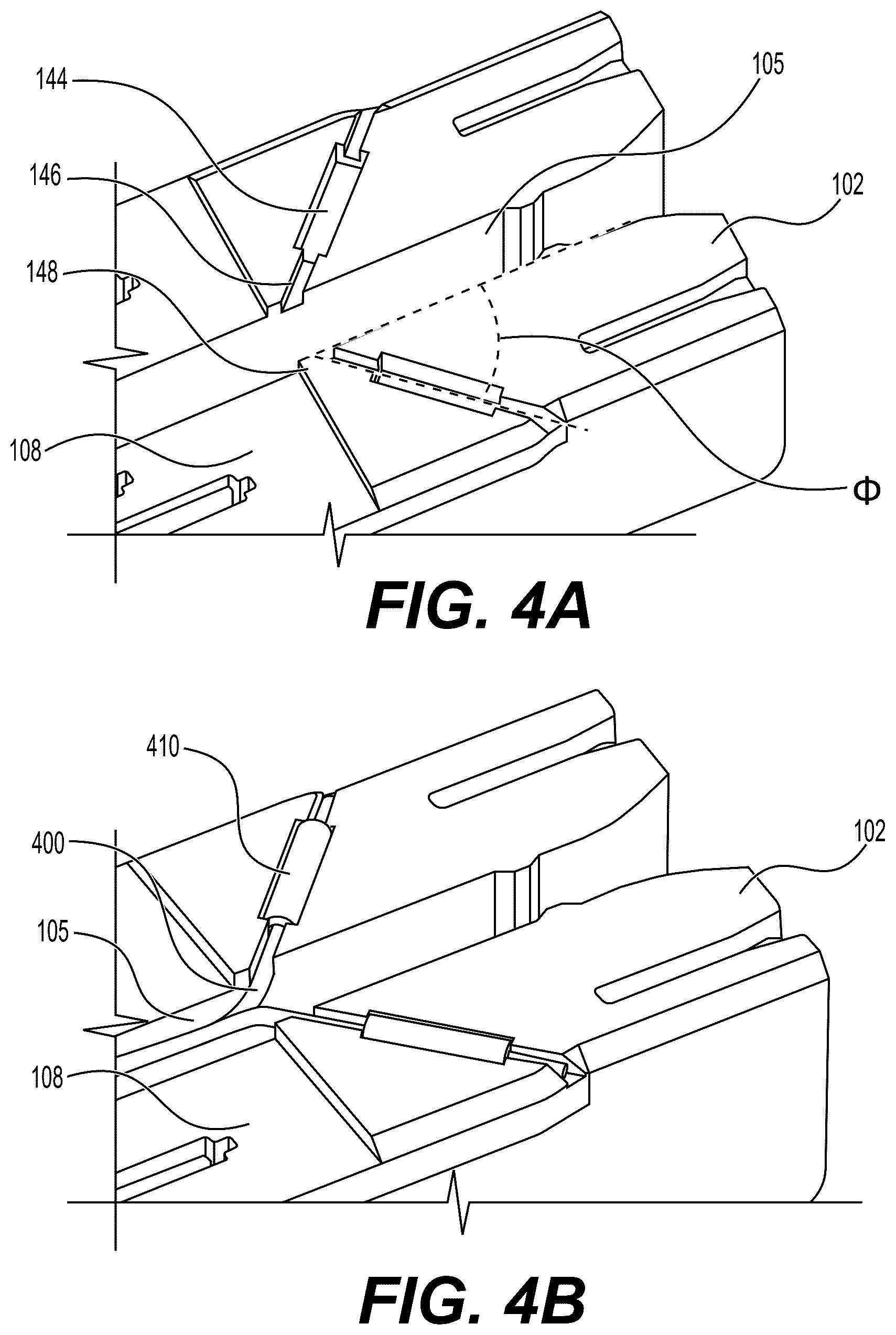 Patent US12616476 Figure 8 – Mechanical fixation of an implantable adjunct to a staple cartridge